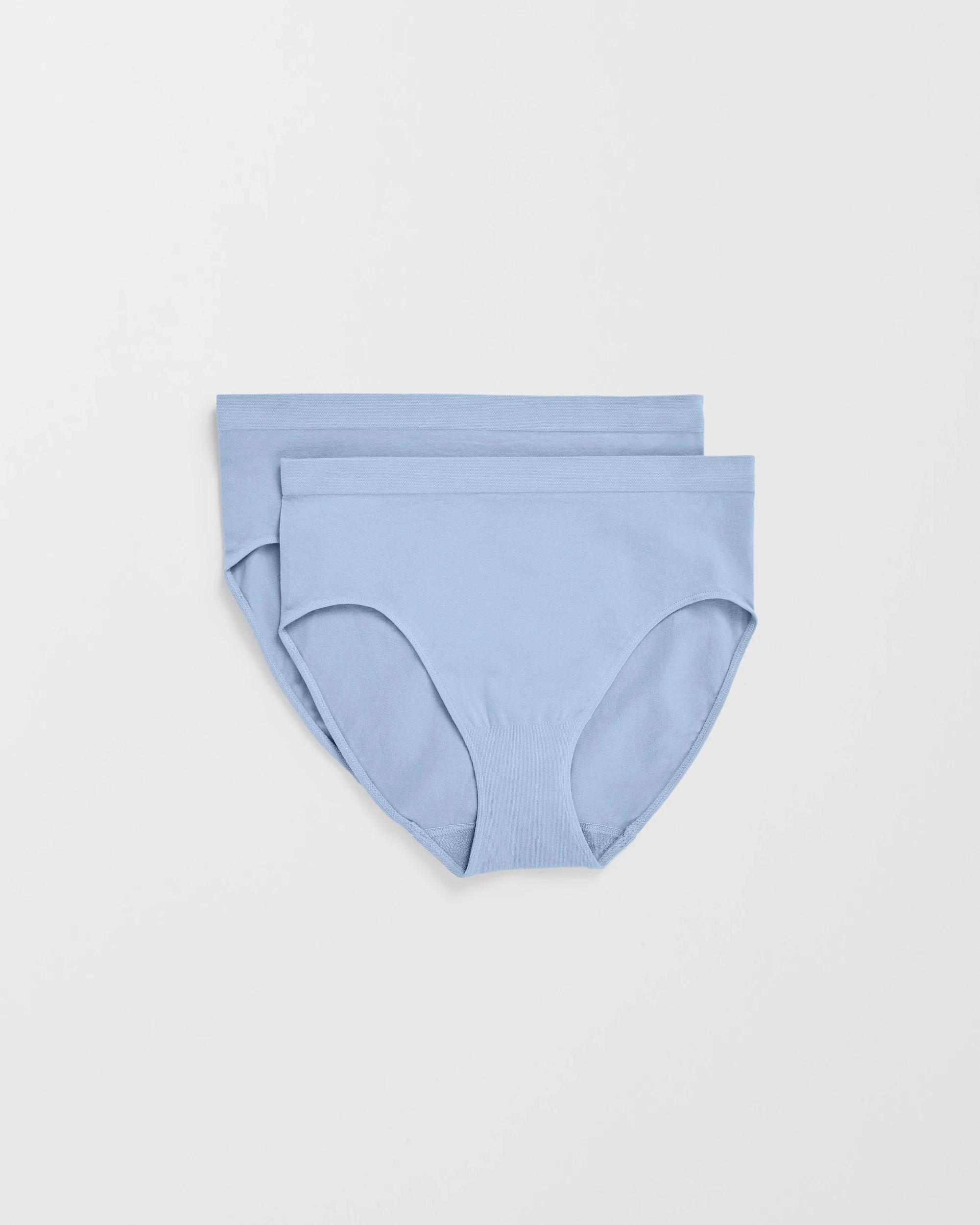 1 Target Australian Cotton Blend 2 Pack Seamfree Midi Briefs BLUE BLIZZARD, 1 of 4