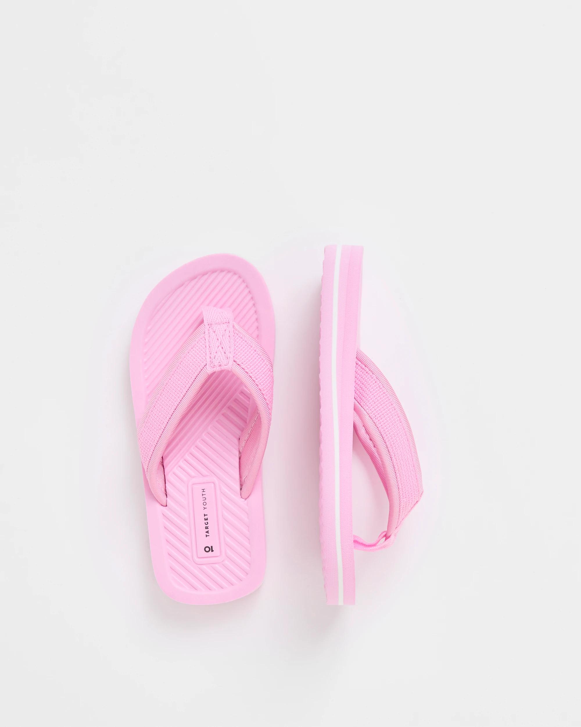 3 Target Youth Junior/Senior Colourblock Thongs PINK, 3 of 3
