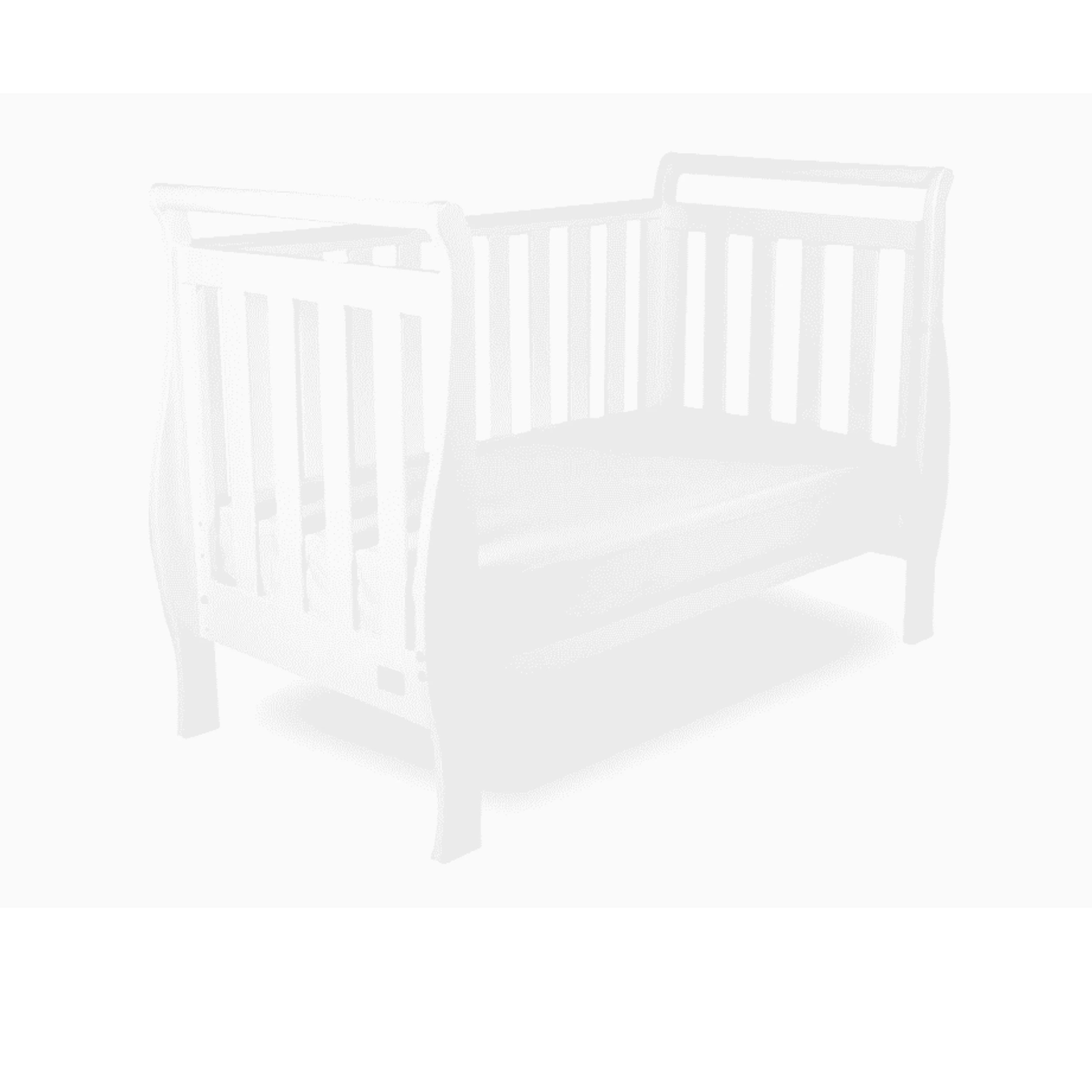 6 Babyhood Classic Sleigh Cot - White, 6 of 6