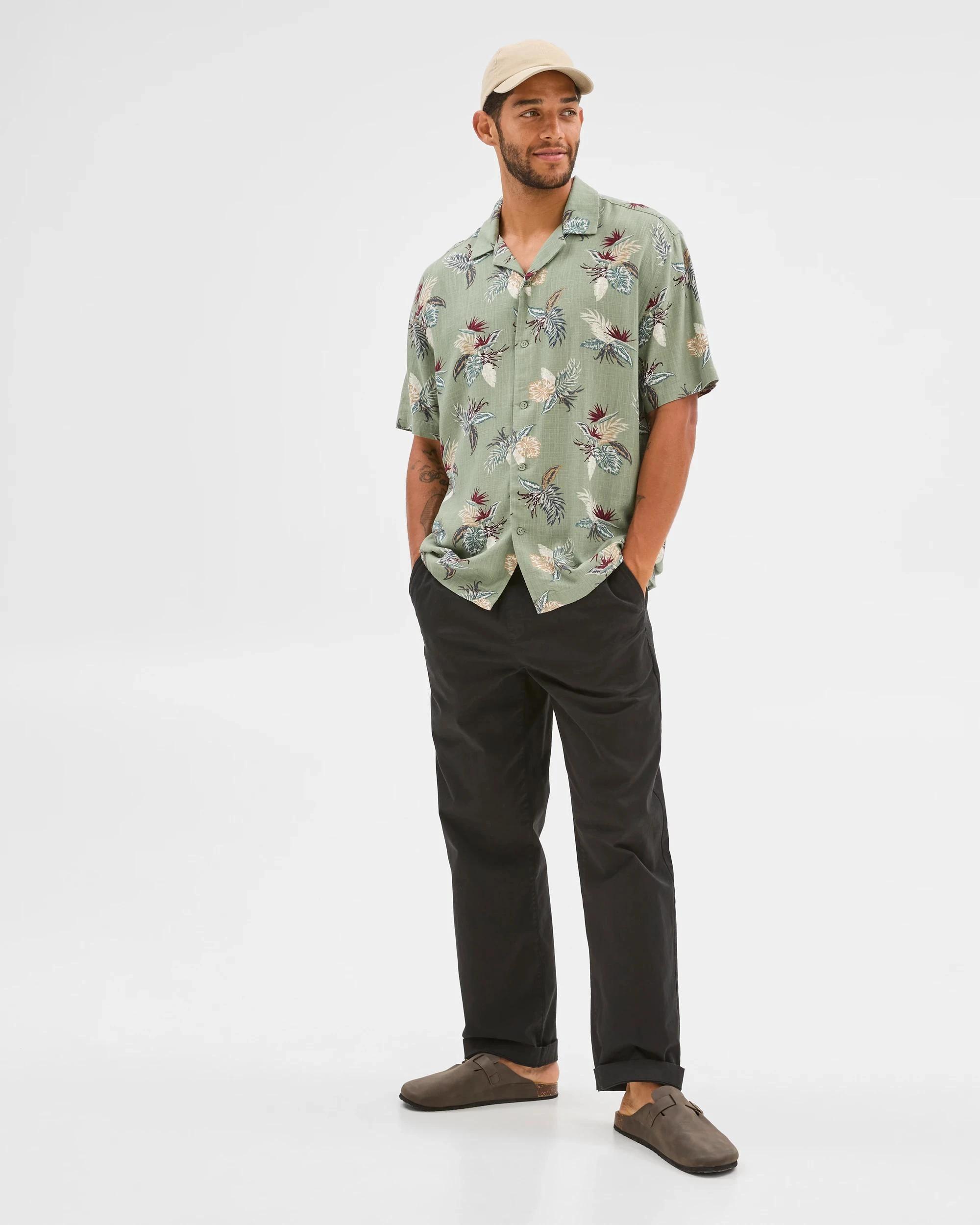 2 Target Floral Print Shirt GREEN, 2 of 6