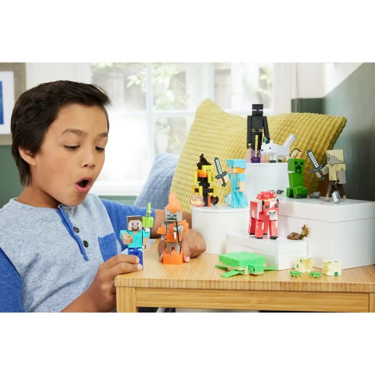 9 Minecraft Action Figure & Accessories Set - Assorted, 9 of 9