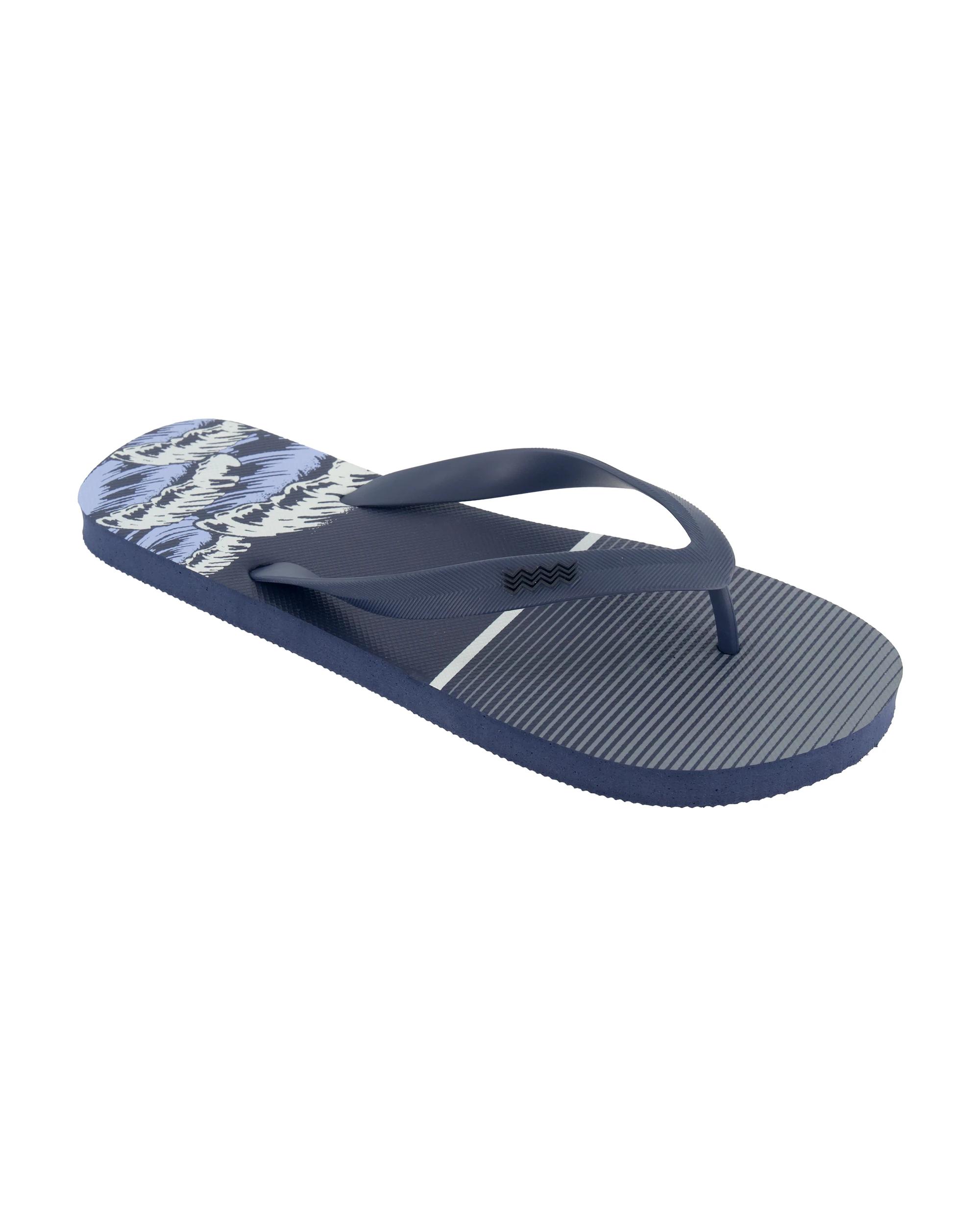 1 Printed Thongs Navy Waves, 1 of 3