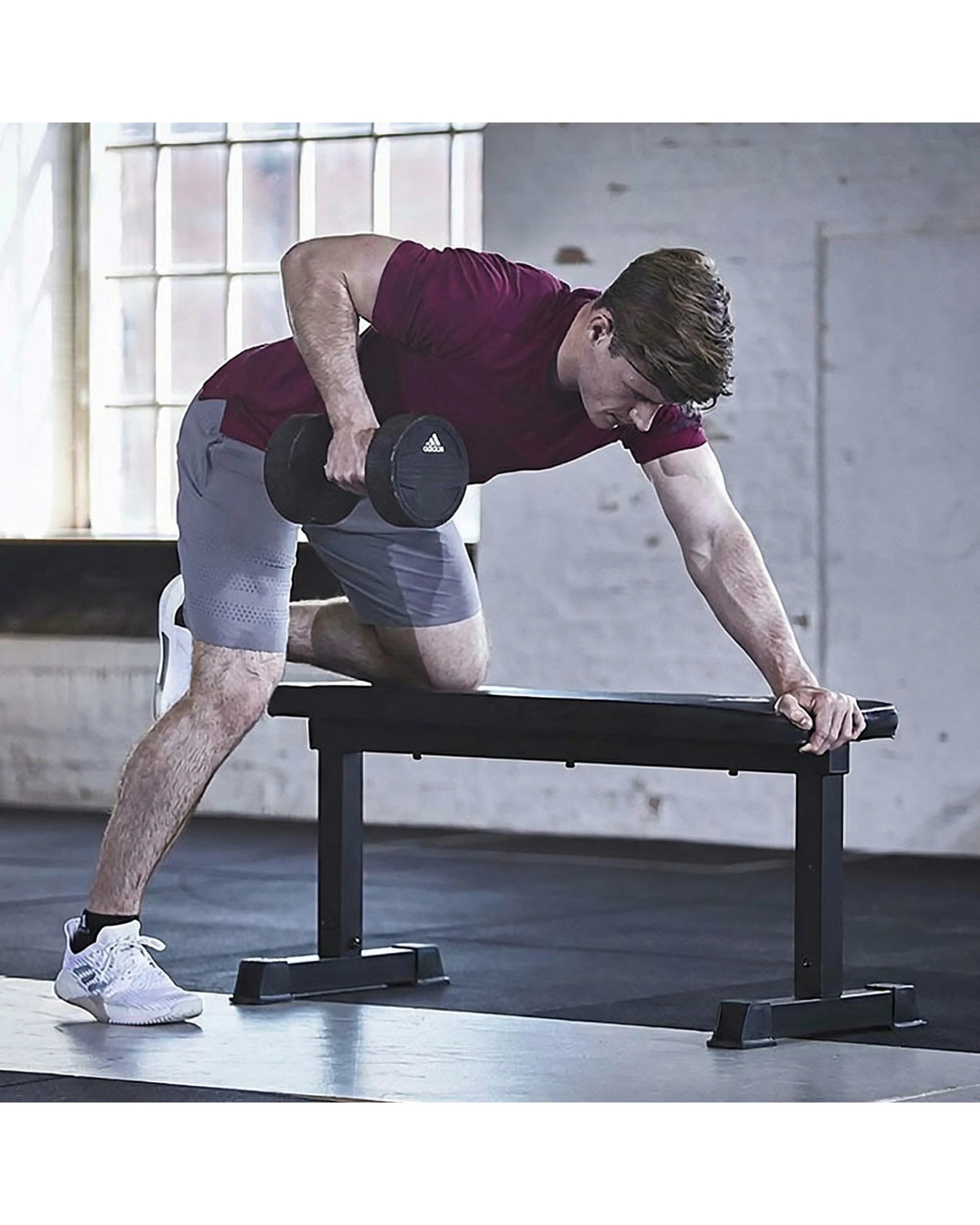 2 Adidas Essential Flat Exercise Weight Bench, 2 of 6