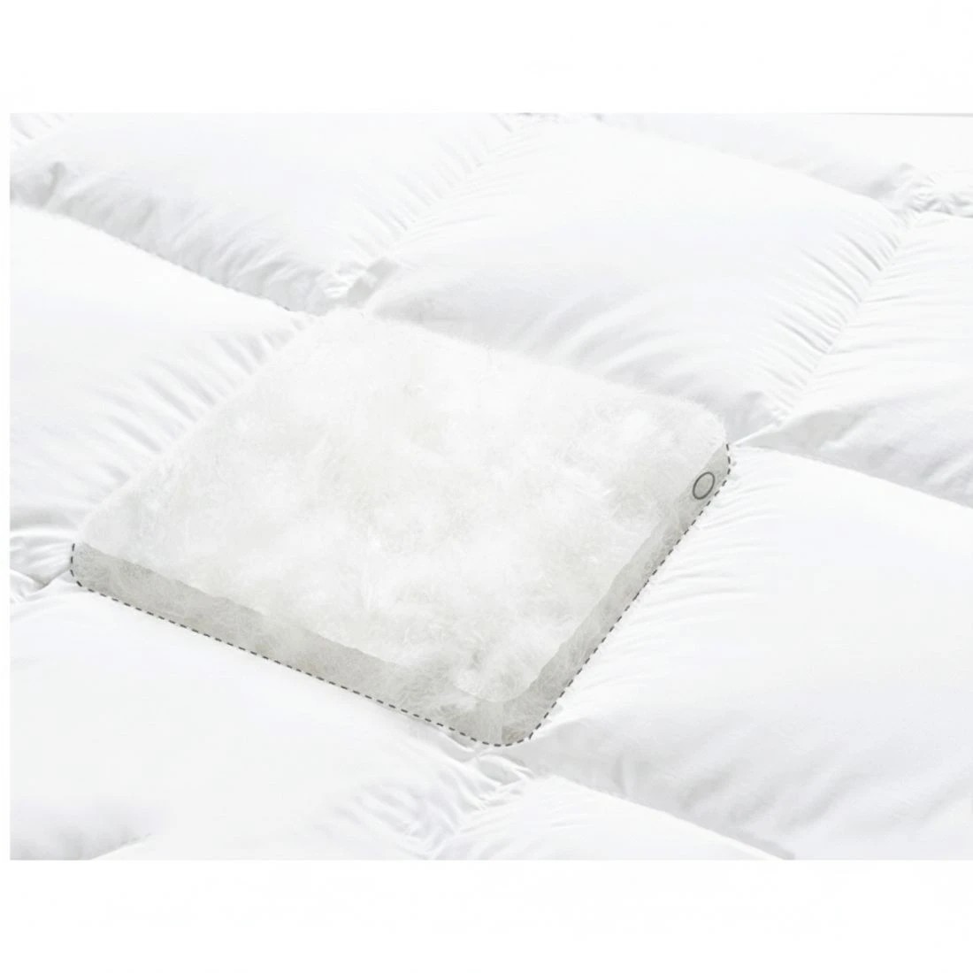5 Giselle Bedding Mattress Topper Pillowtop Protector Pad Single - White - White, 5 of 8