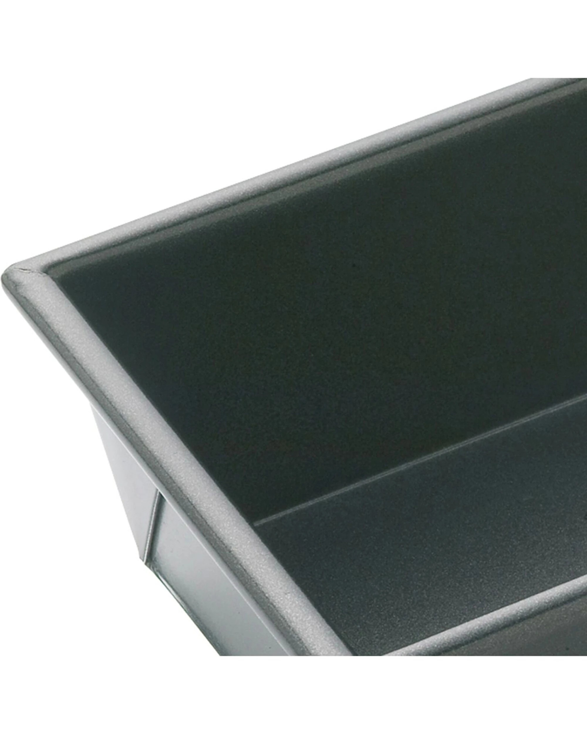 4 Mastercraft 2x 21x11cm Heavy Base Non-Stick Box Sided Loaf Bread Pan - Black, 4 of 6