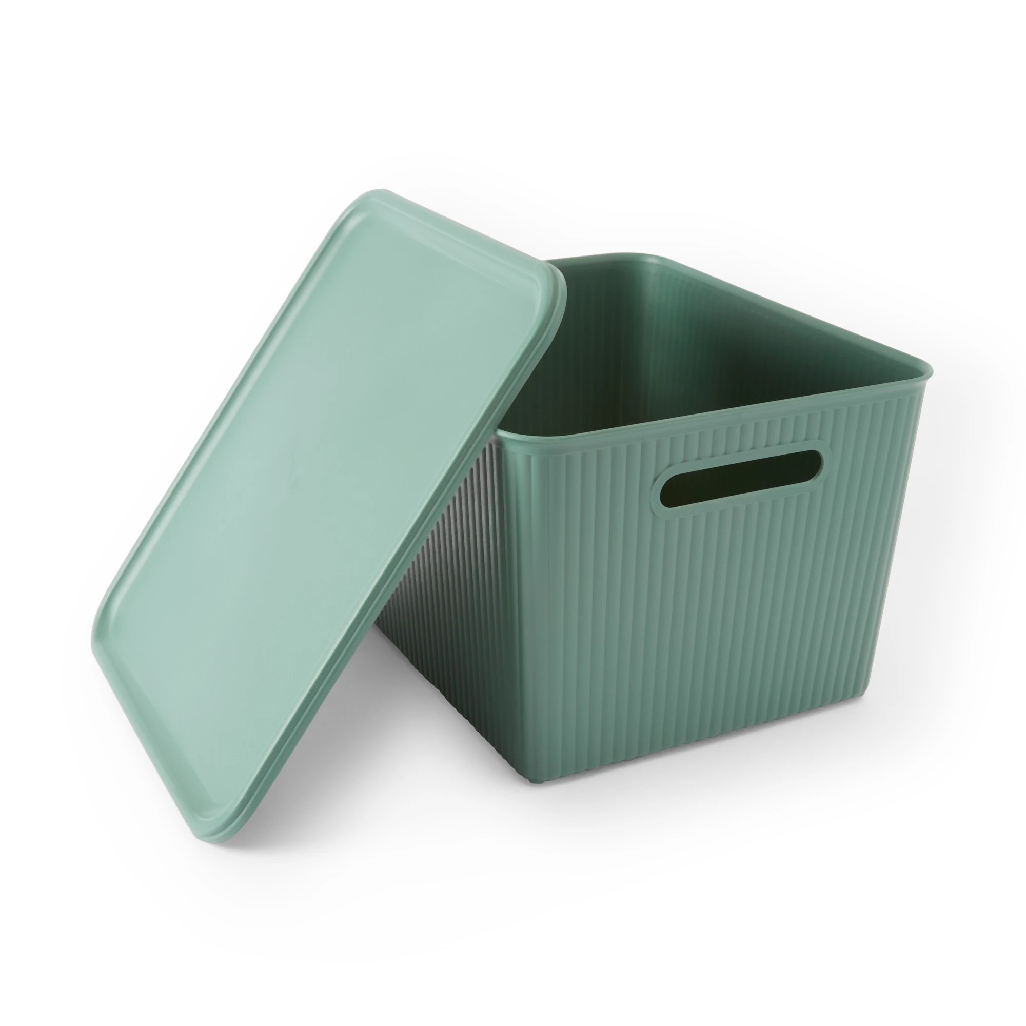 6 18L Ribbed Container - Green, 6 of 9