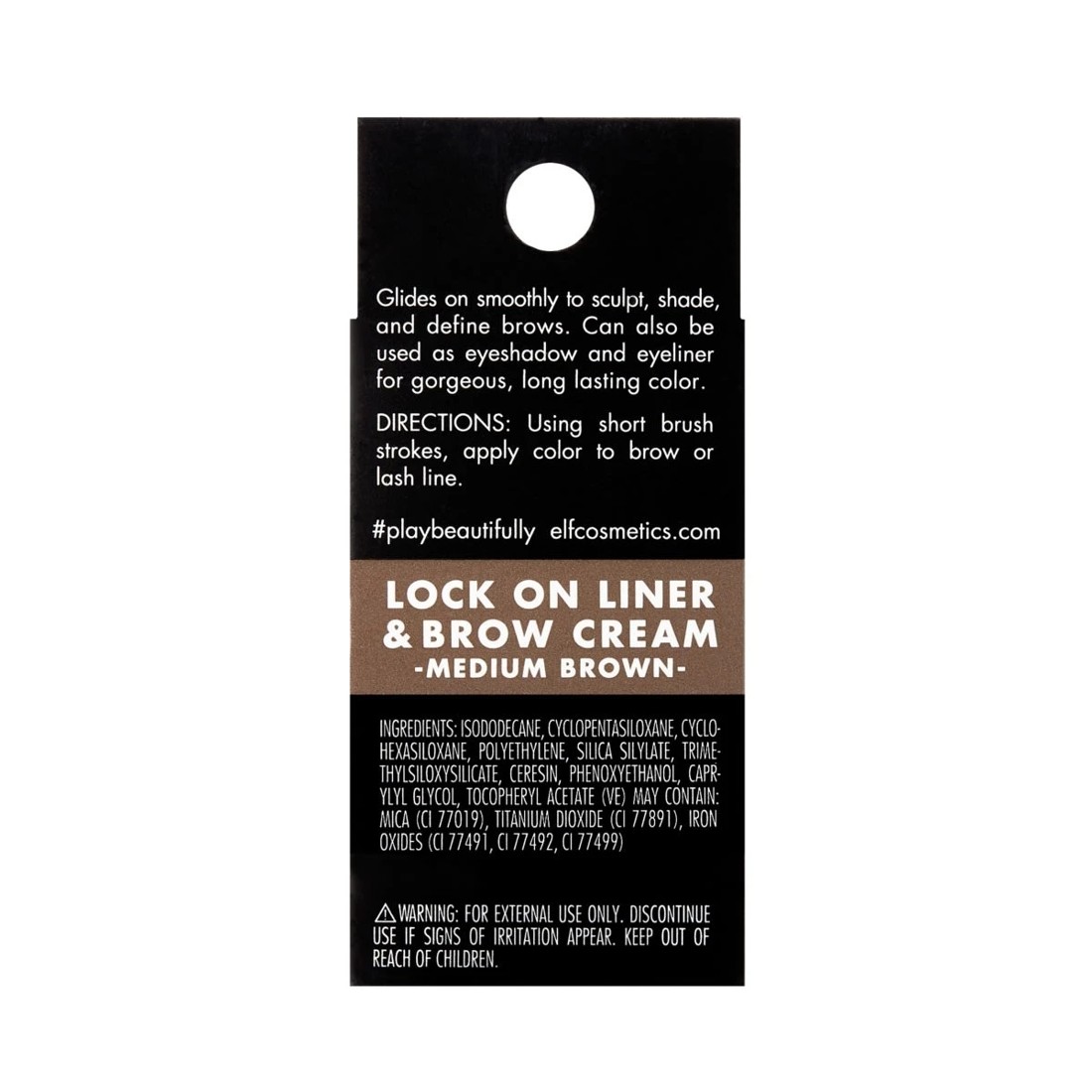 8 e.l.f. Lock on Liner and Brow Cream - Medium Brown, 8 of 8
