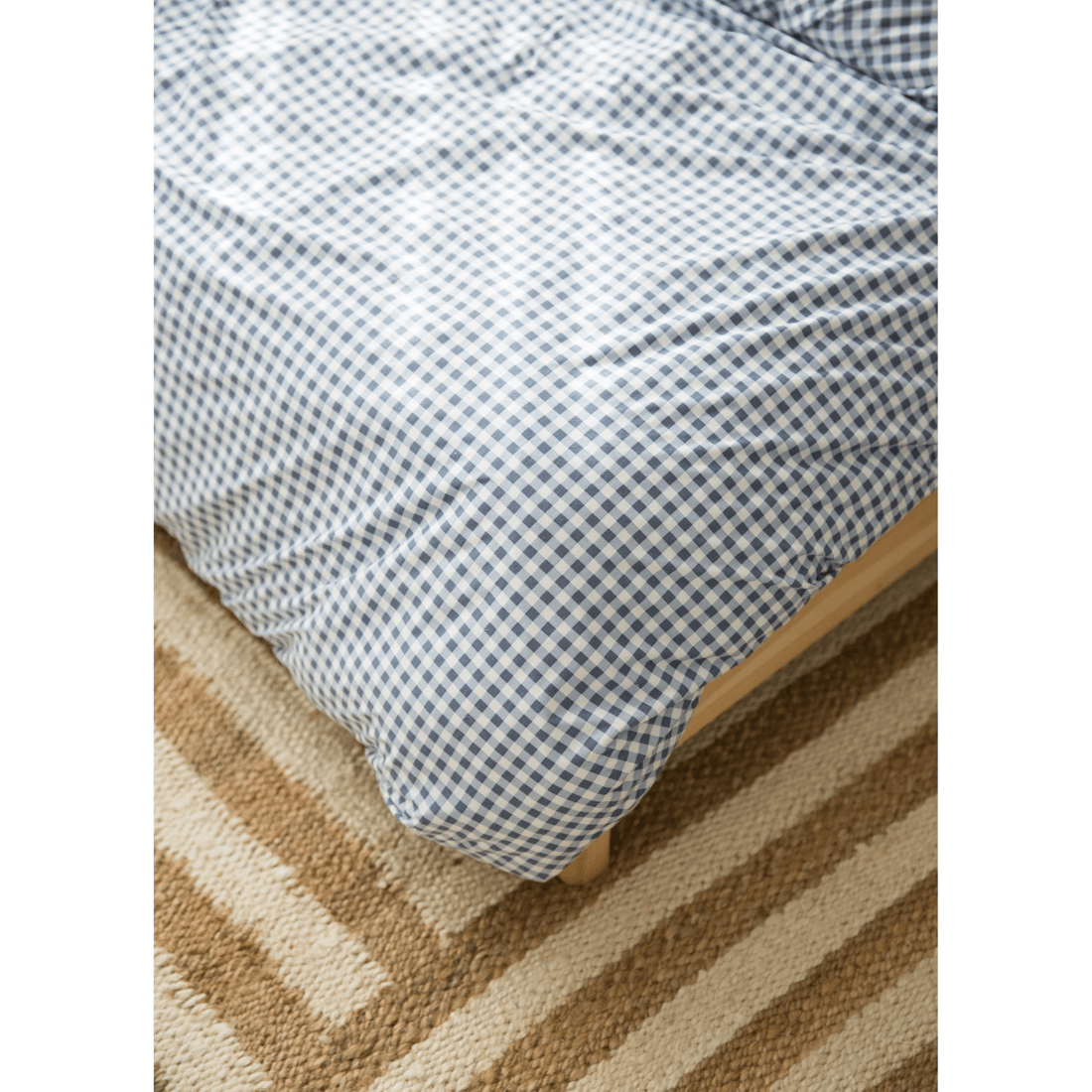 2 The Midnight Gang Queen Dusty Blue Gingham Waterproof Doona Cover
 - Queen Bed
 - blue, 2 of 5