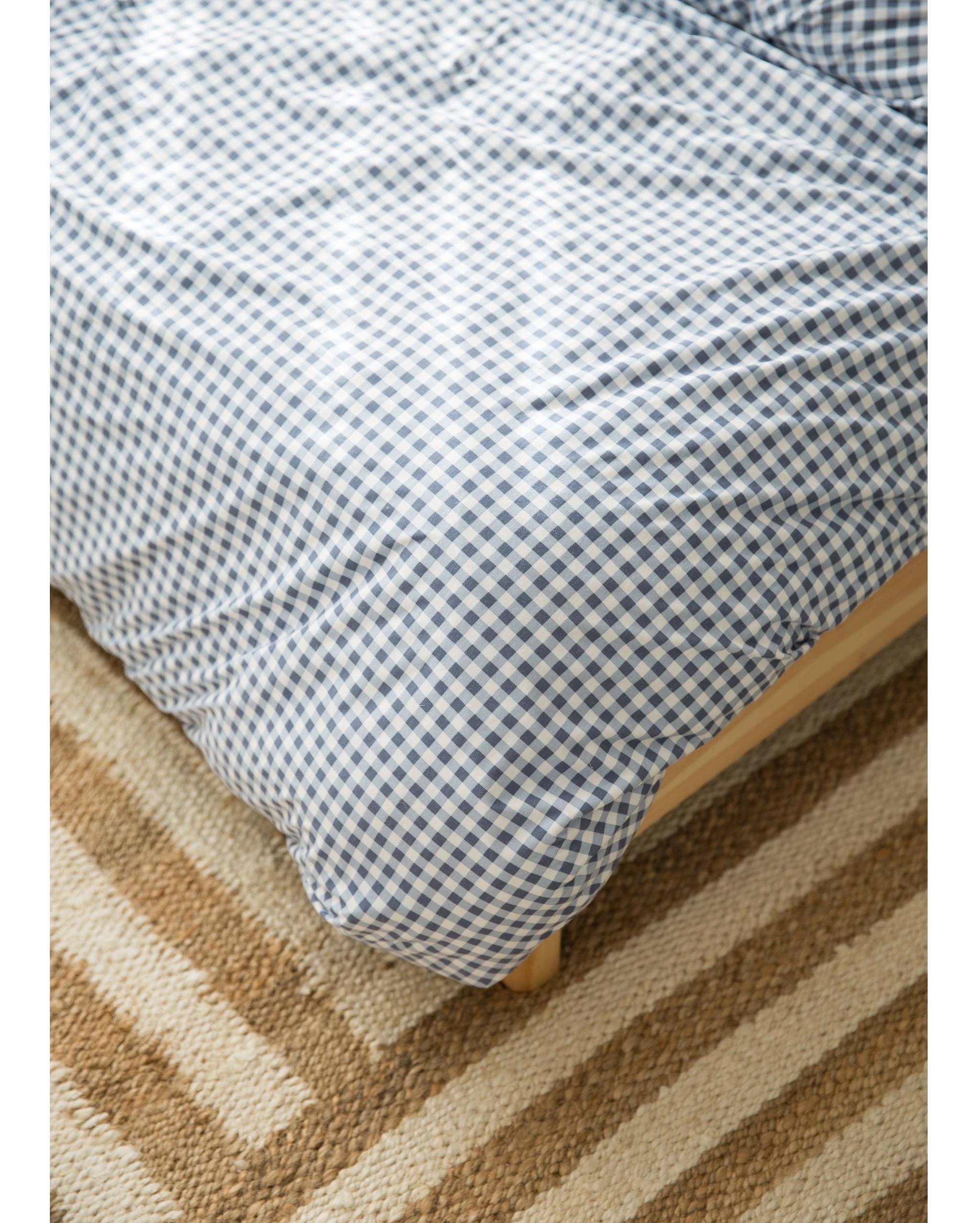 2 The Midnight Gang Queen Dusty Blue Gingham Waterproof Doona Cover
 - Queen Bed
 - blue, 2 of 5