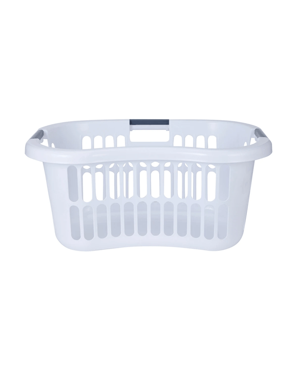 Hip Hugger Laundry Basket - White