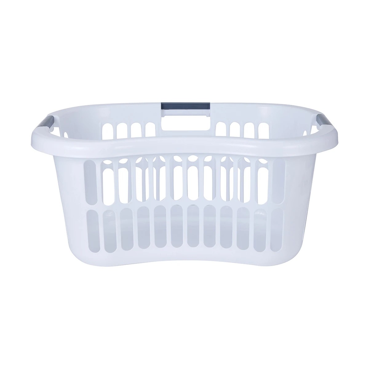 1 Hip Hugger Laundry Basket - White, 1 of 7