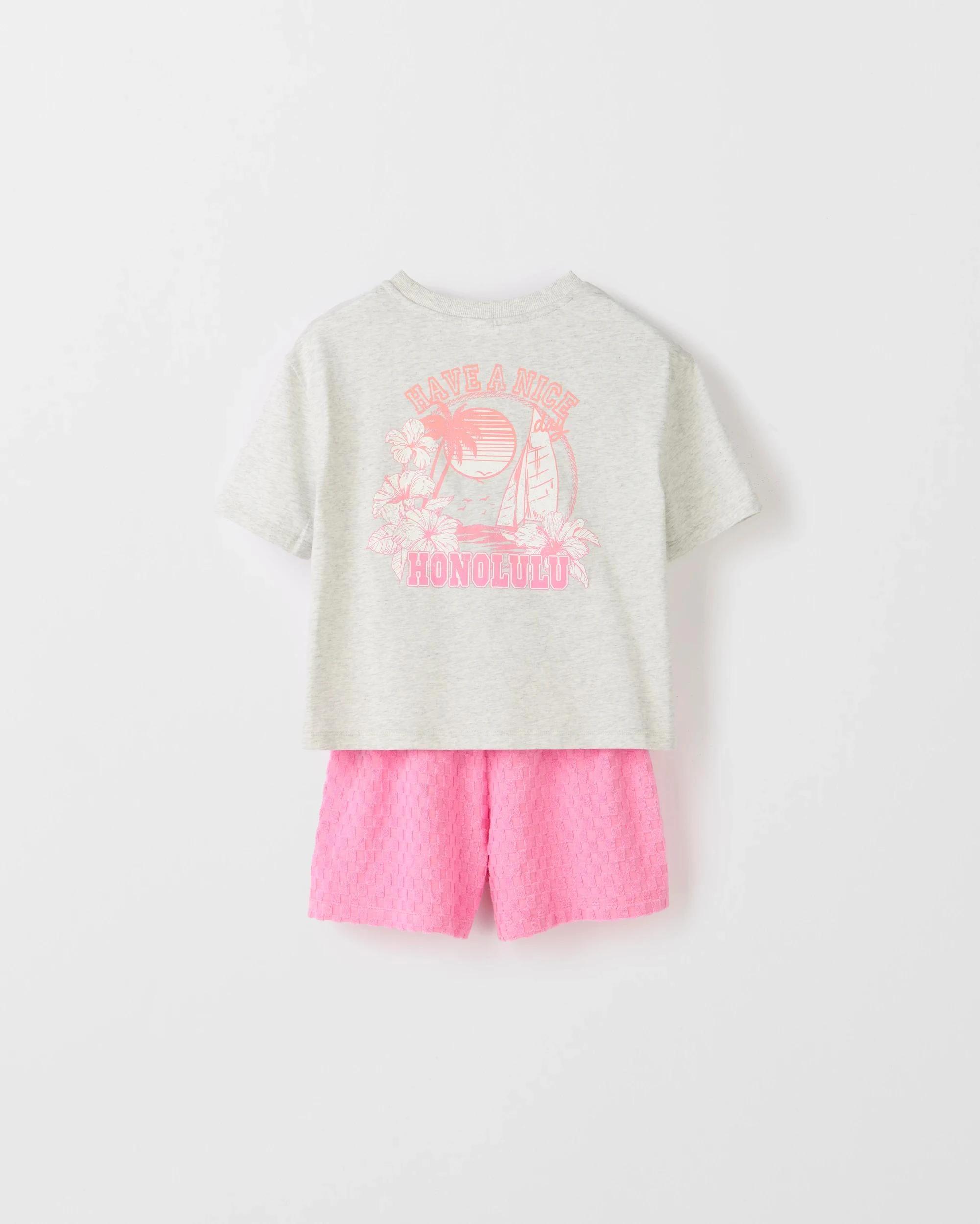 6 Target Australian Cotton Blend T-Shirt and Short Set PINK, 6 of 6