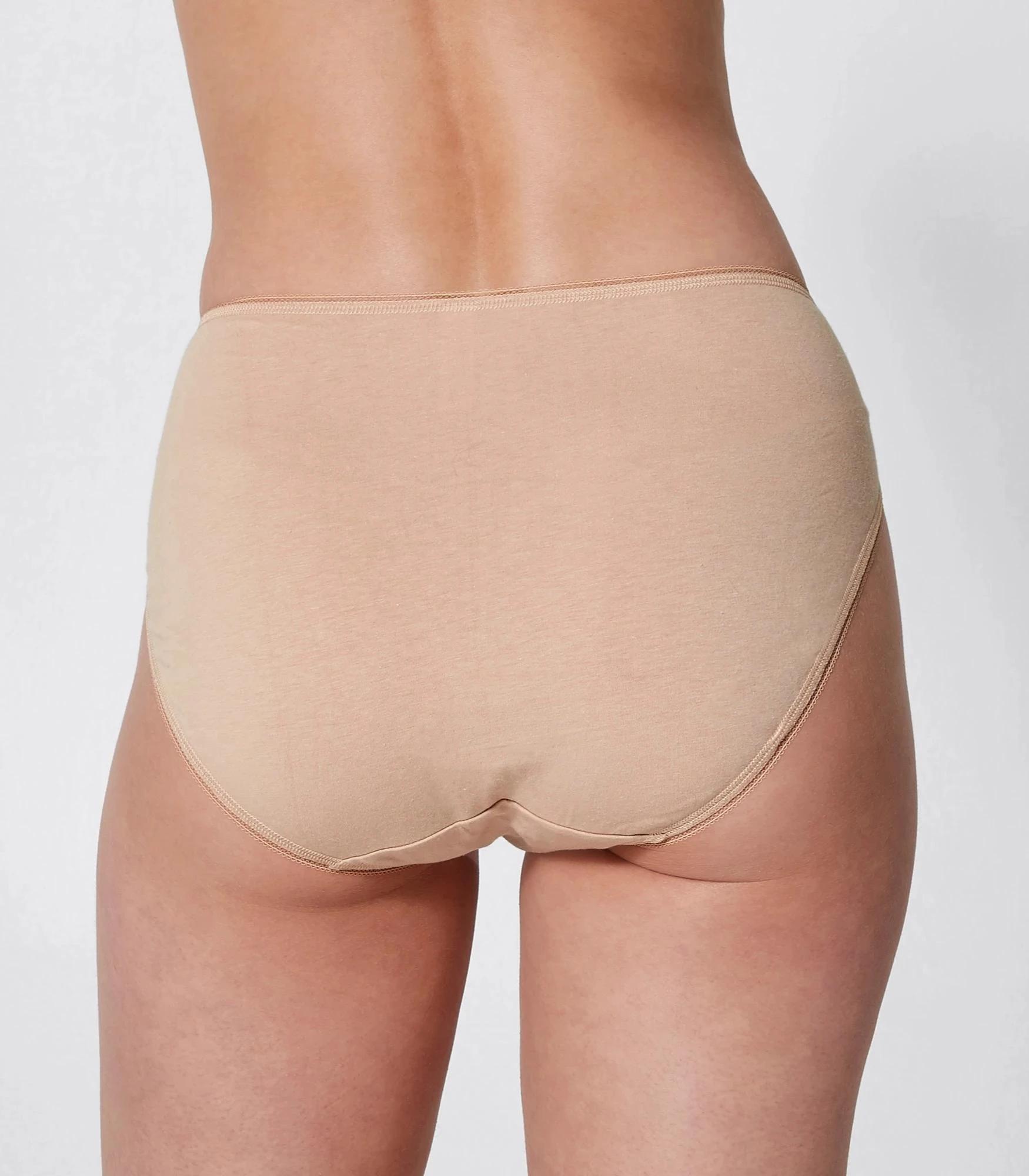 3 Target Women's Cotton/Elastane High Cut Briefs 5 Pack LATTE BROWN, 3 of 5