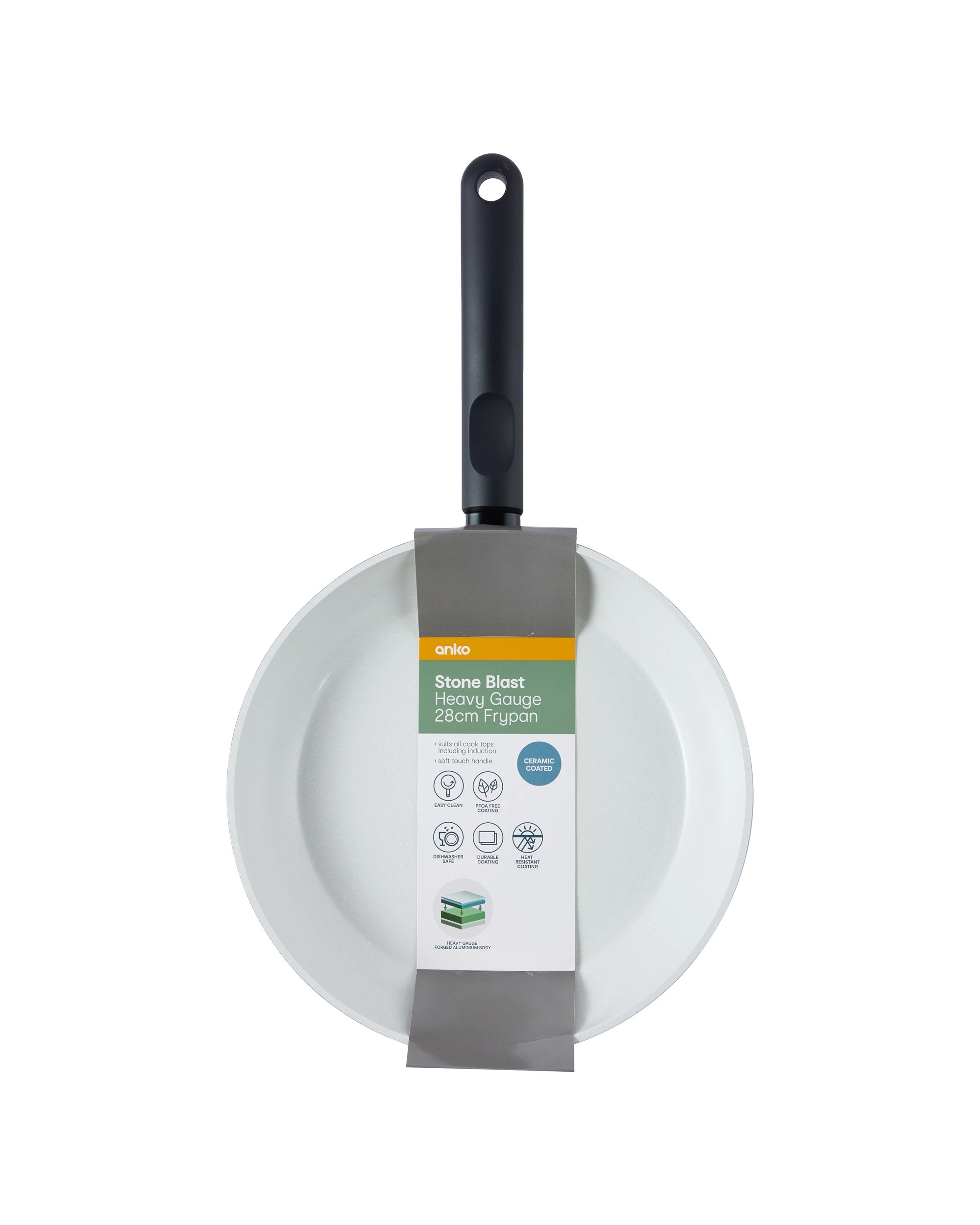 7 28cm Stone Blast Heavy Gauge Frypan, 7 of 7
