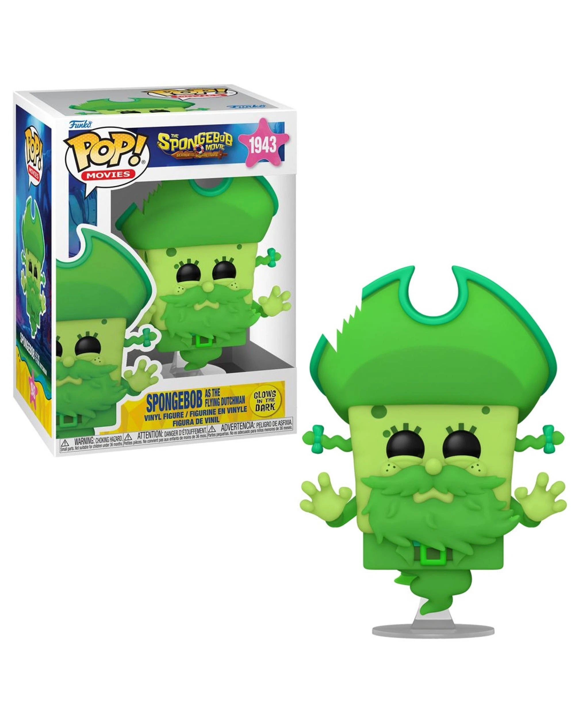 1 The SpongeBob Movie: Search for SquarePants Spongebob as The Flying Dutchman - Glow -  Funko POP! Vinyl, 1 of 4