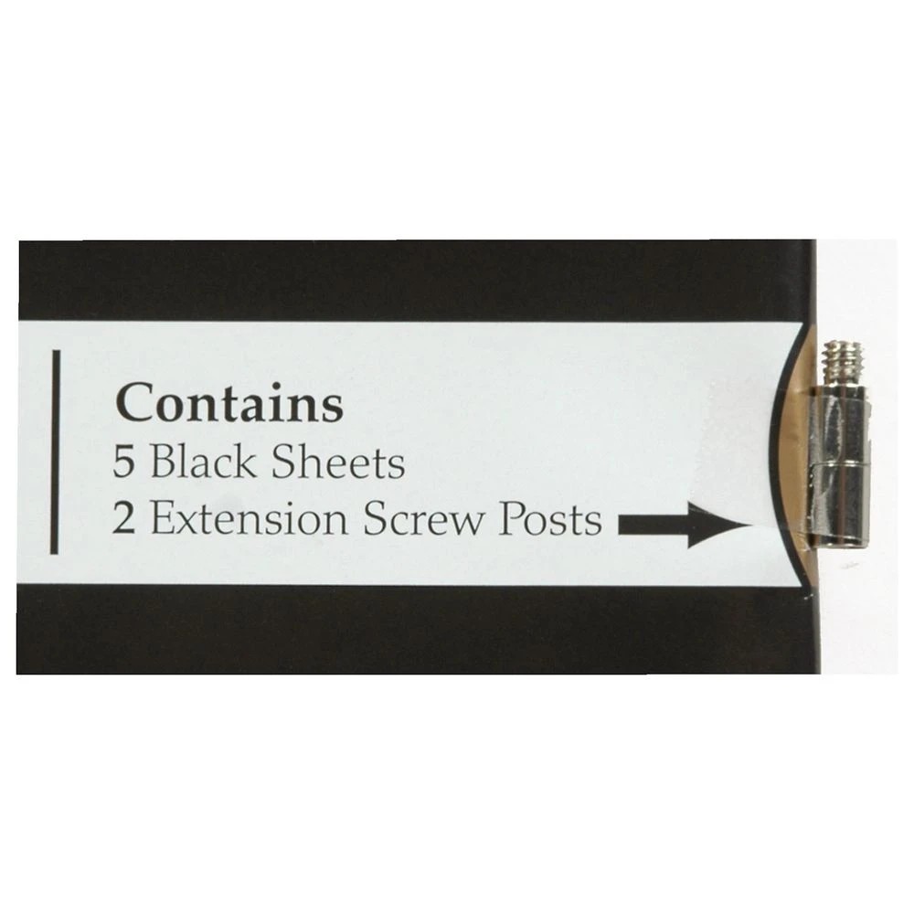 2 NCL A4 Self-Adhesive Photo Album Refills 5 Pack Black, 2 of 5