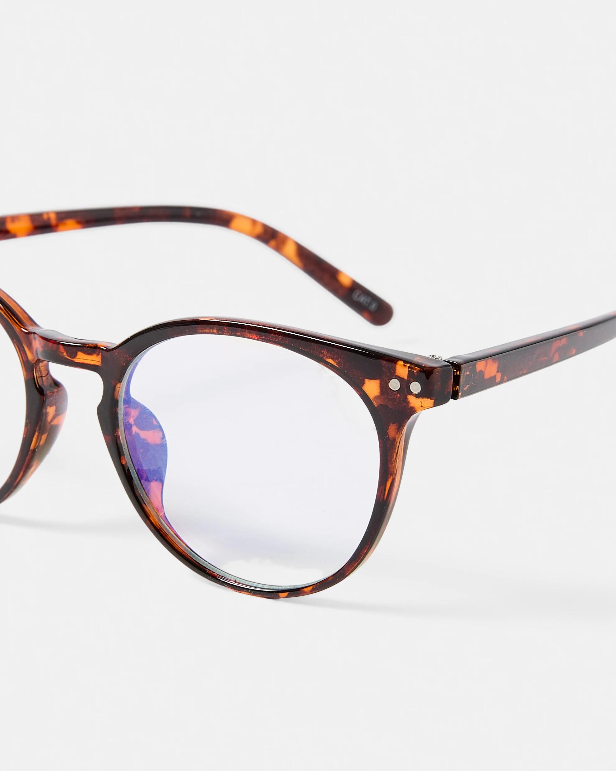 3 Round Blue Light Glasses Tort, 3 of 6