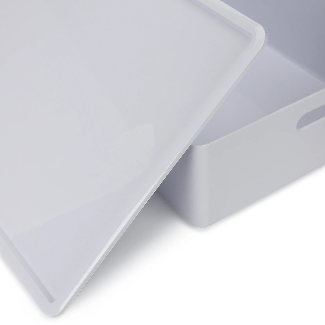 4 26L Smooth and Shiny Plastic Tub - White, 4 of 6