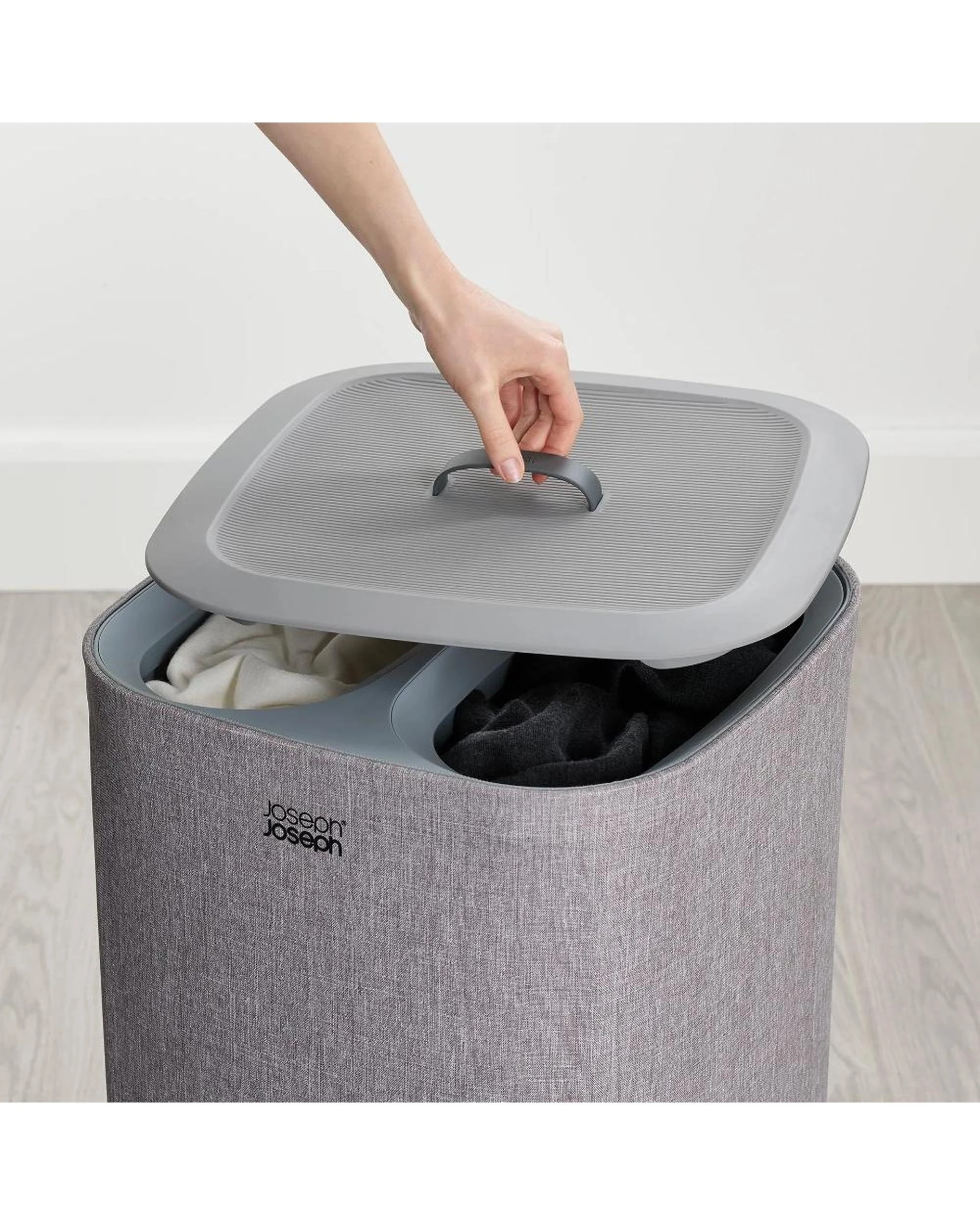 6 Joseph Joseph Tota 60L Laundry Separation Basket Grey 50001, 6 of 9
