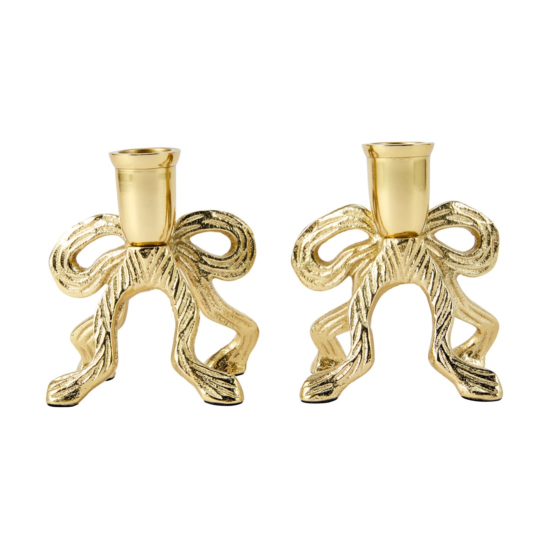 4 Bow Taper Candle Holder Set, 4 of 5