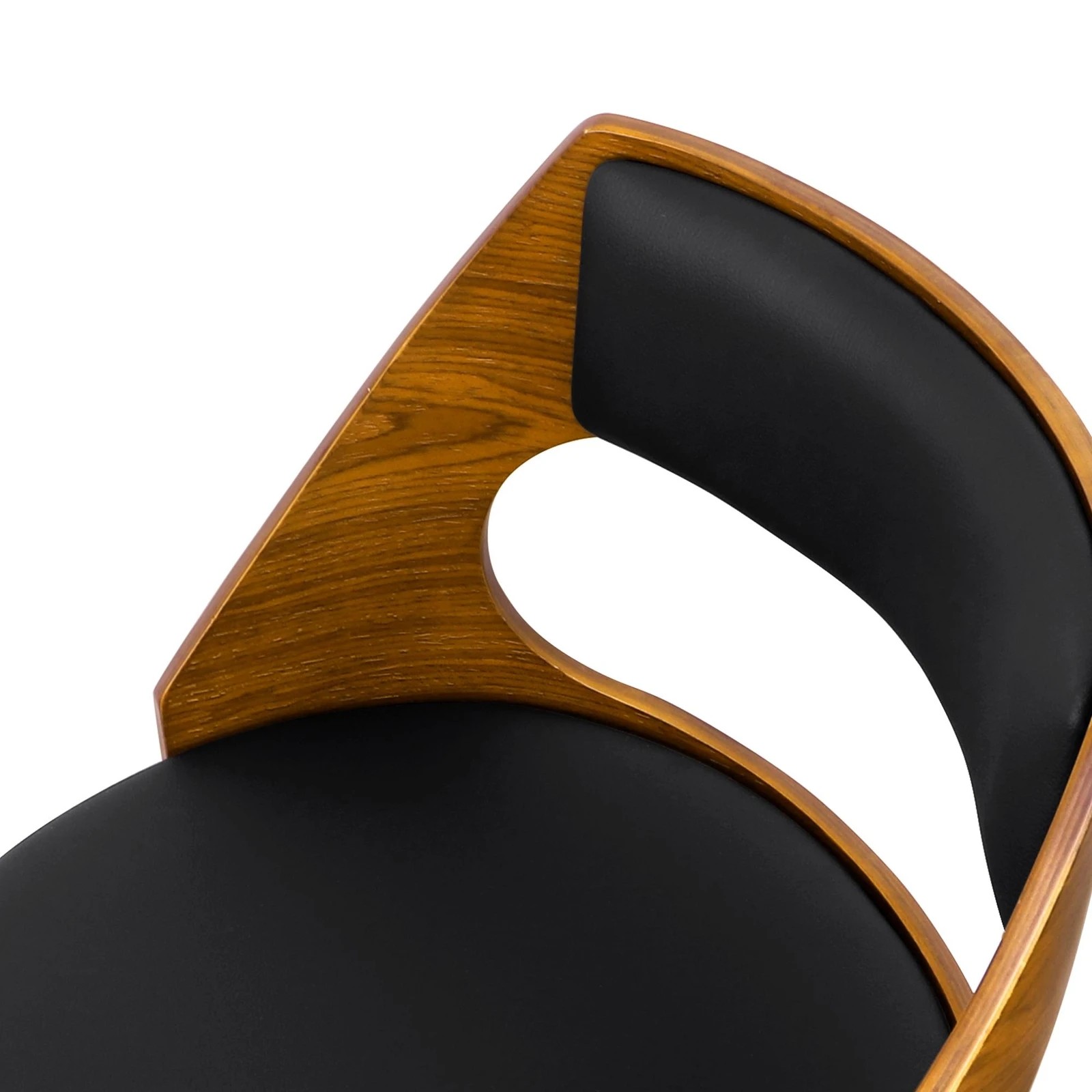 6 Alfordson 2x Swivel Bar Stools Morgan Kitchen Wooden Dining Chair - Black, 6 of 10