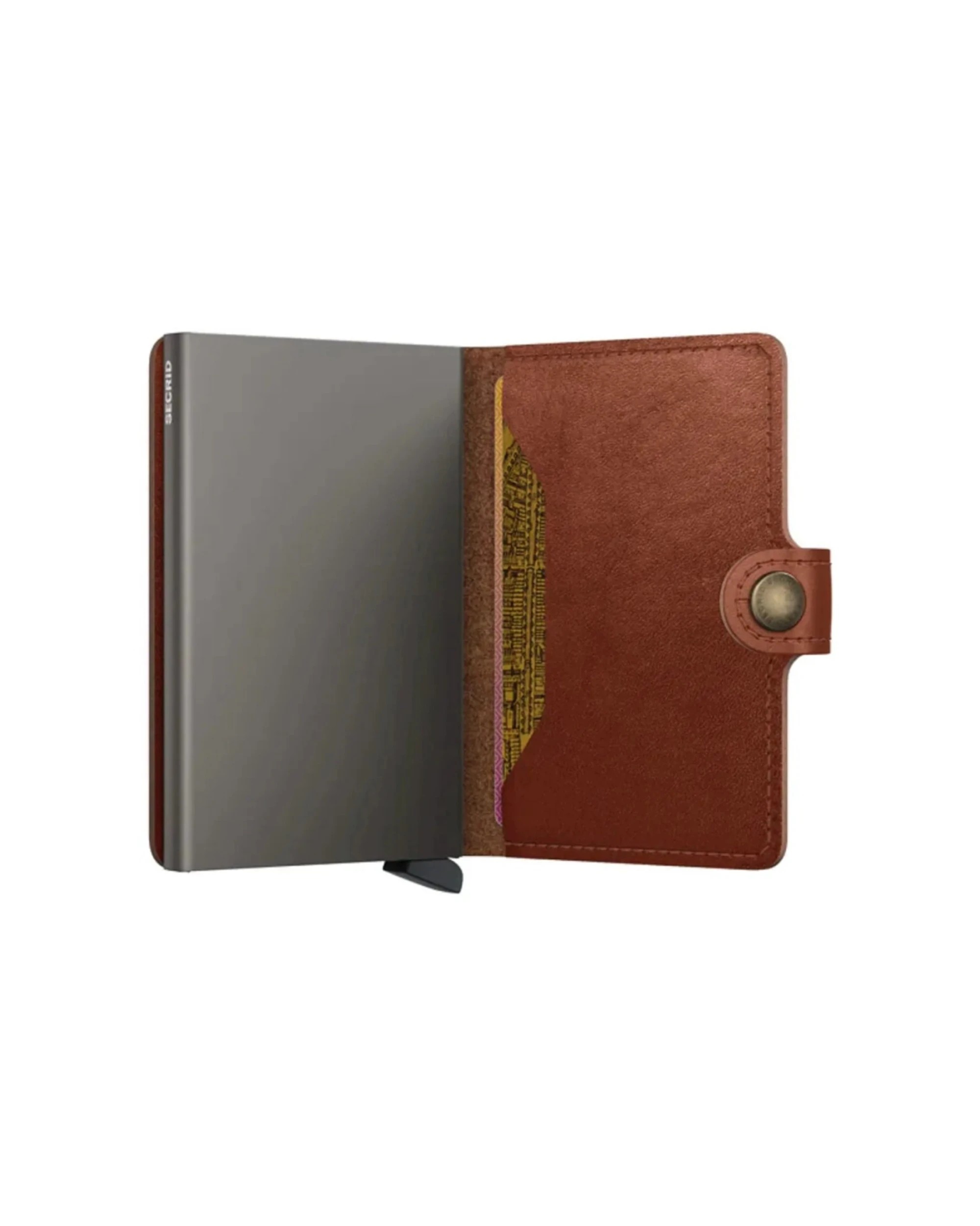 3 Secrid Miniwallet Compact RFID Travel Wallet European Leather Texano Saddle - Brown, 3 of 5