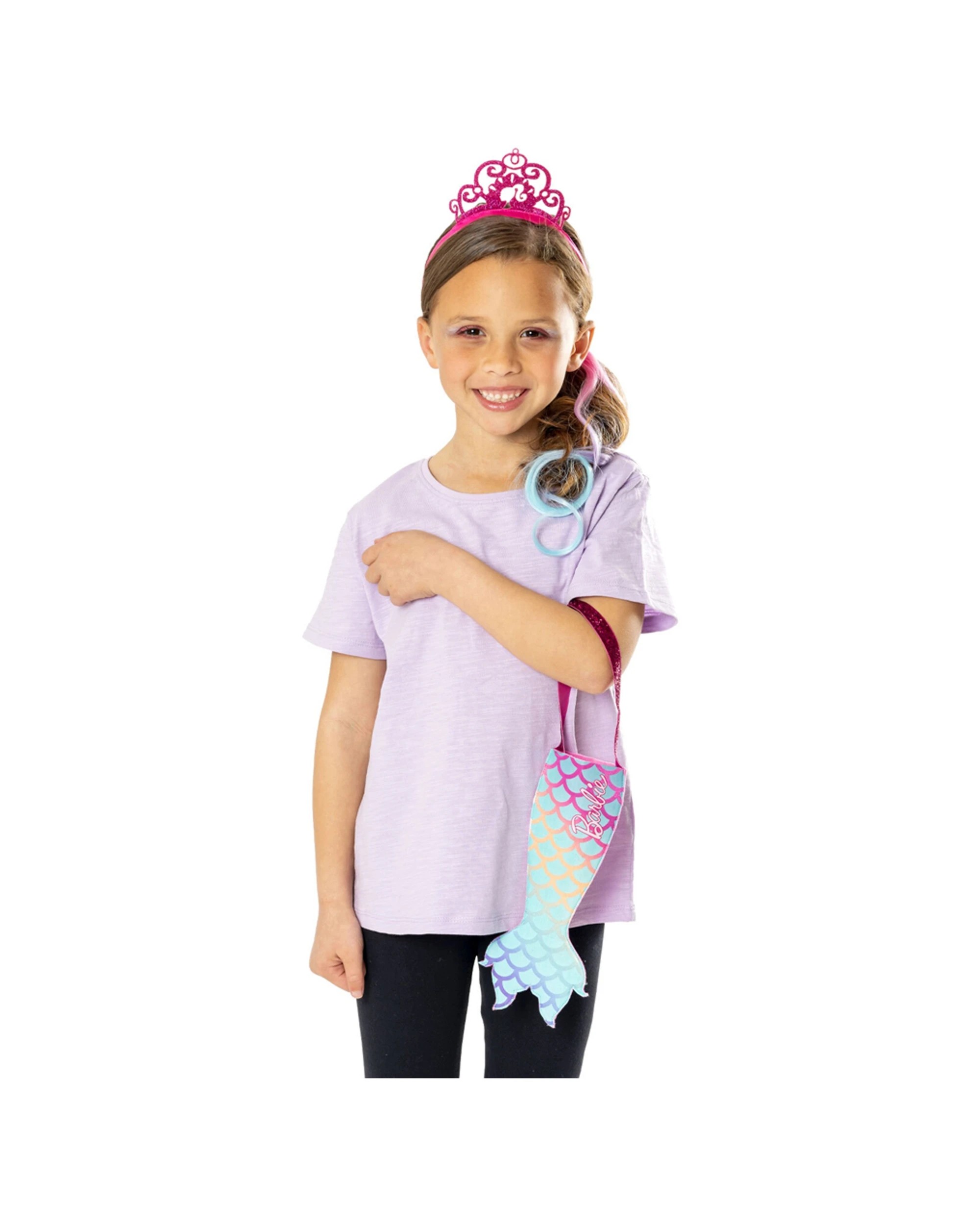 2 Barbie 3pc Mermaid Kids Costume Accessory Set Colourful Lightweight Playwear
 - Multi, 2 of 3