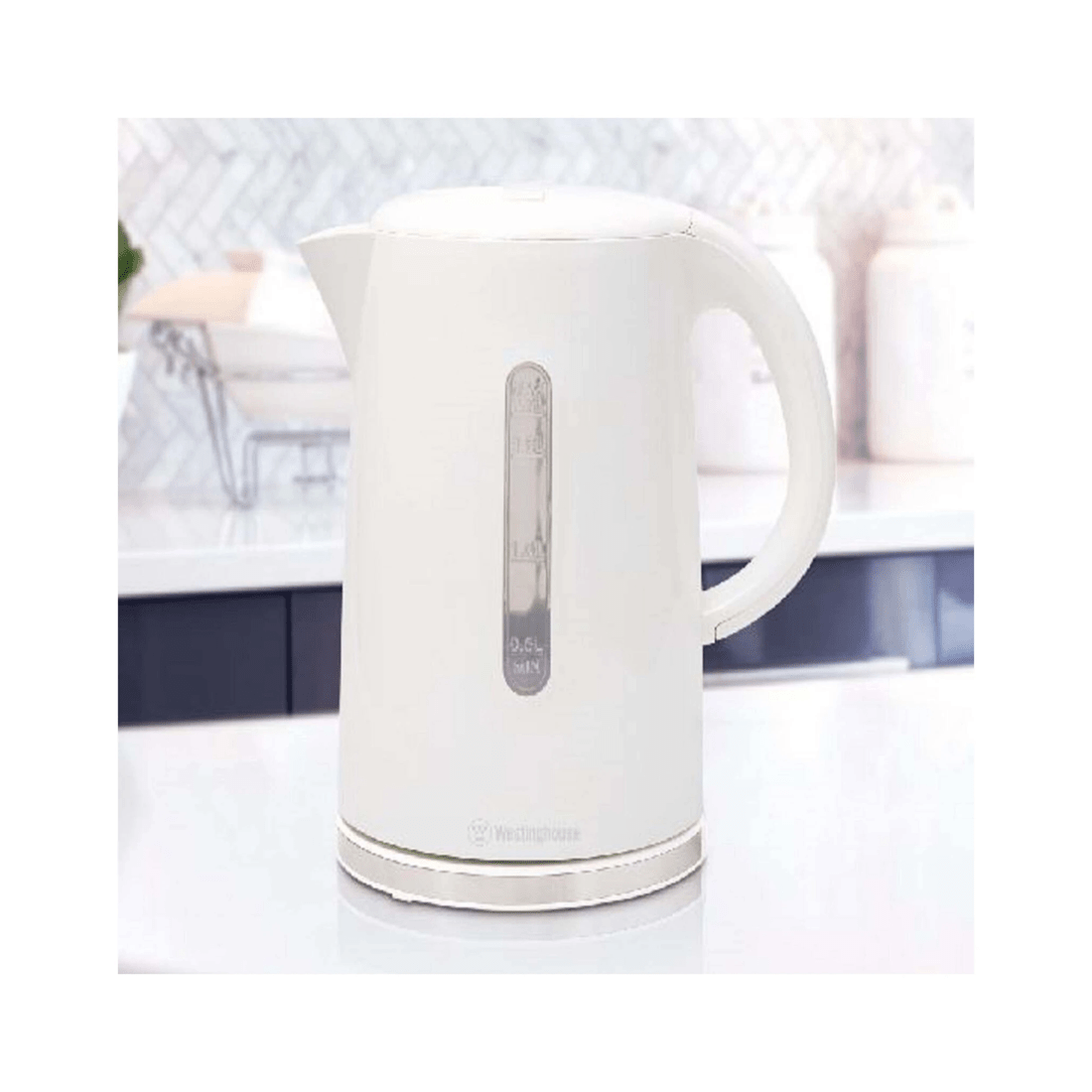 2 WESTINGHOUSE Electric Water Kettle 1.7L Kettle And 2-Slice Toaster Set
 - white, 2 of 6