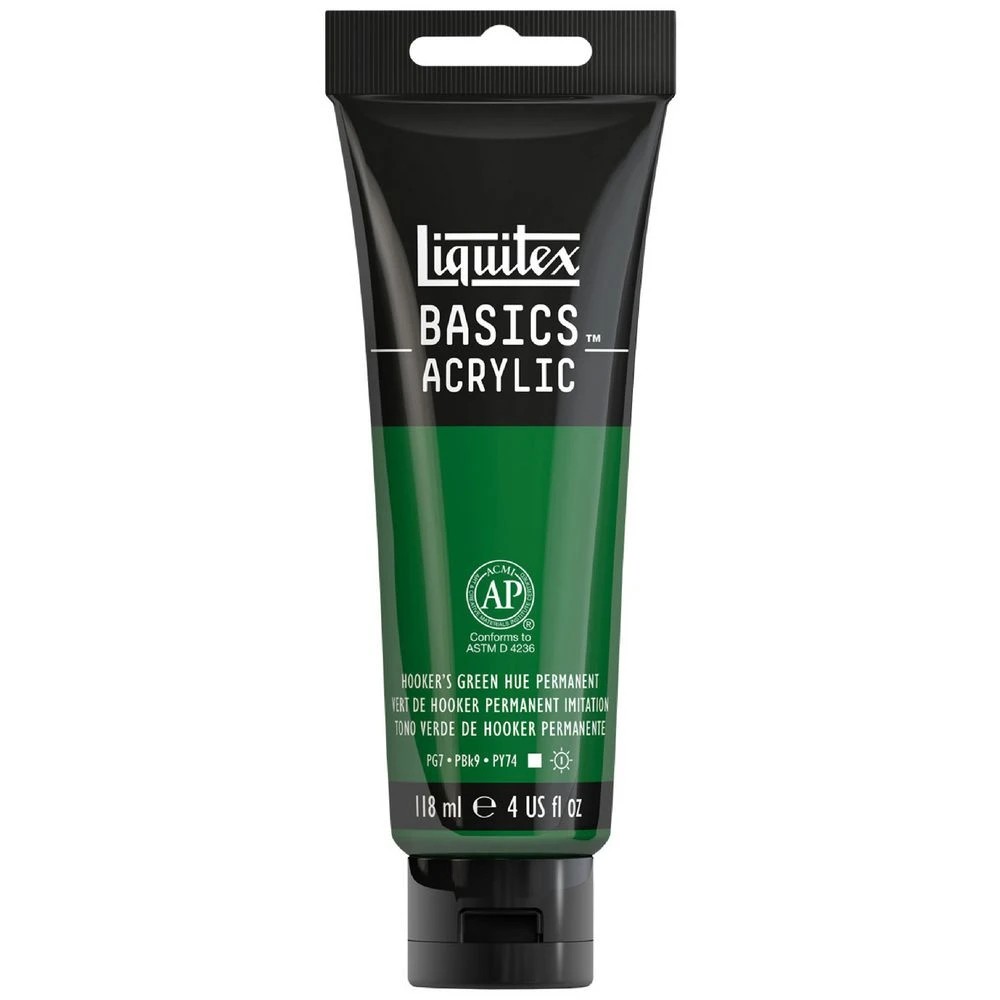 1 Liquitex Basics 118mL Paint Hooker's Green, 1 of 5