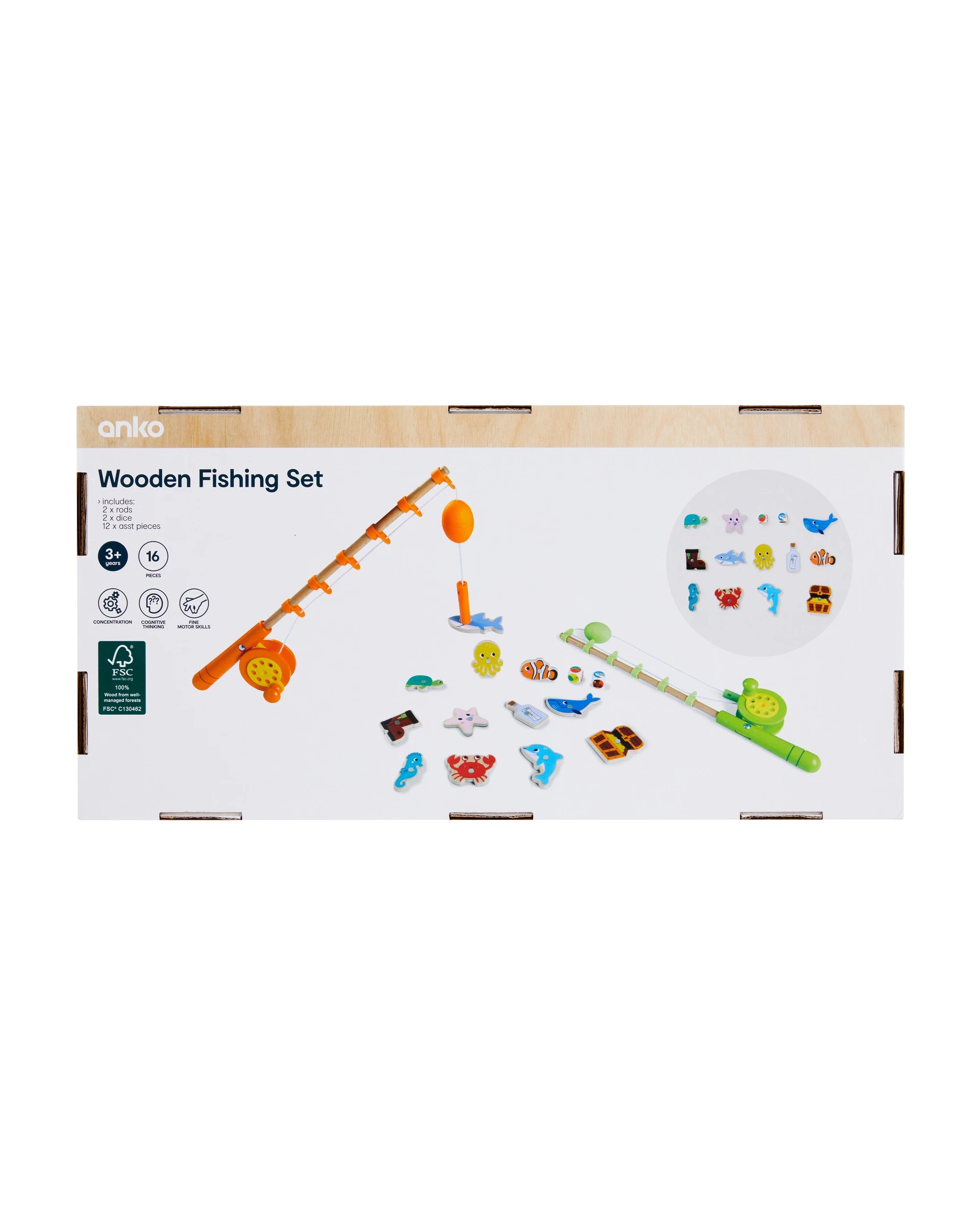 6 Wooden Fishing Set, 6 of 6