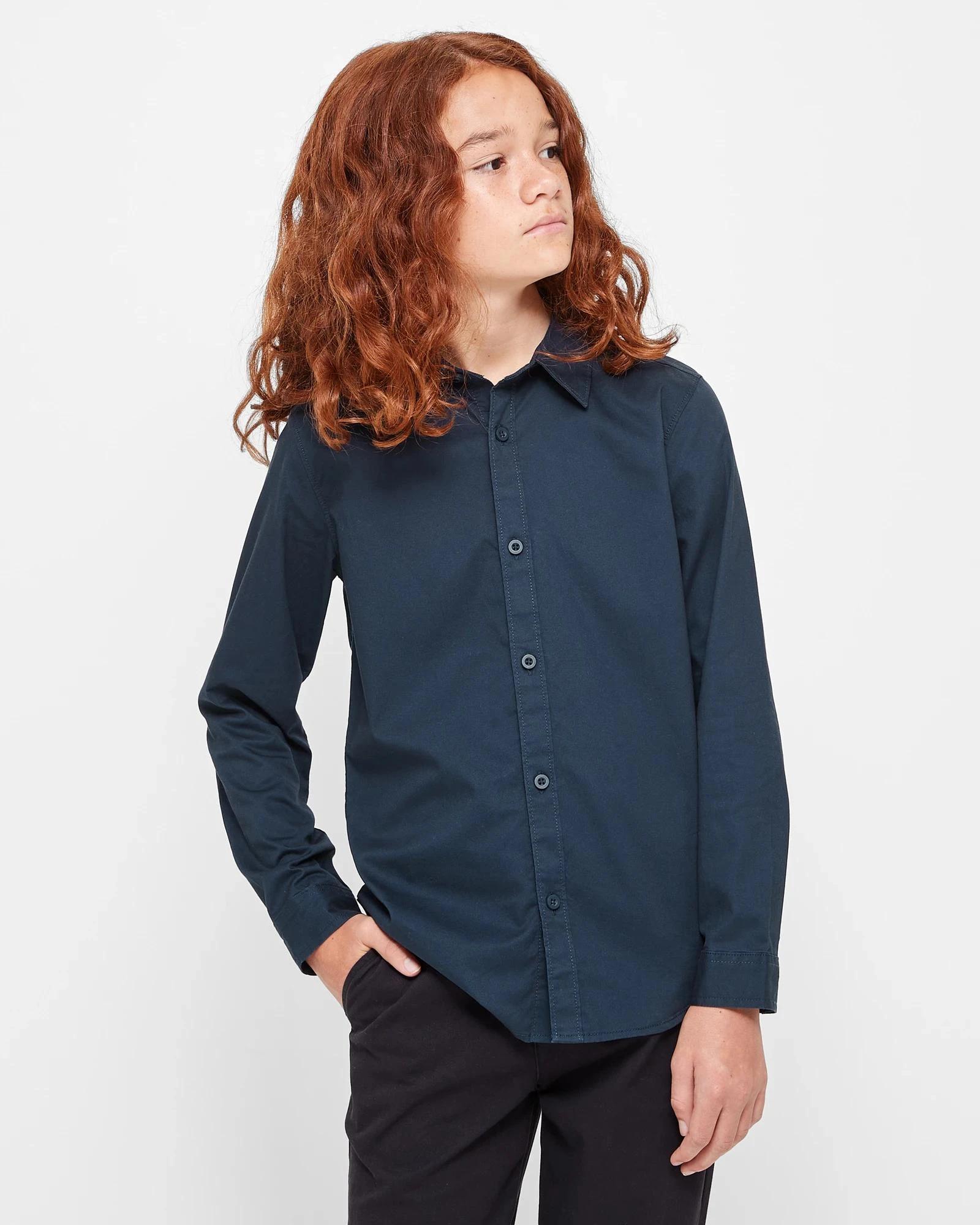 1 Target Long Sleeve Shirt NAVY BLUE, 1 of 5