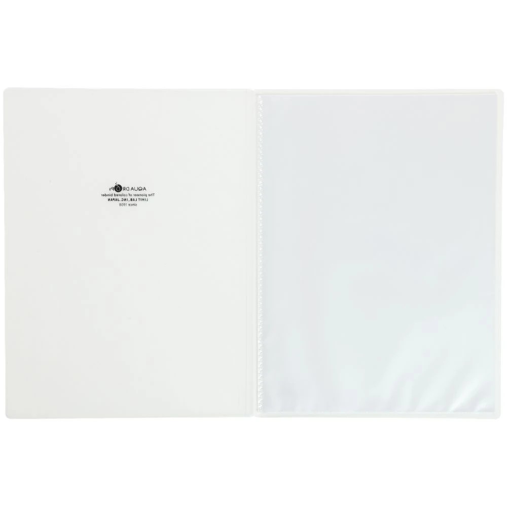 3 Aqua Drops A4 Display Book 10 Pocket Fixed Clear, 3 of 5