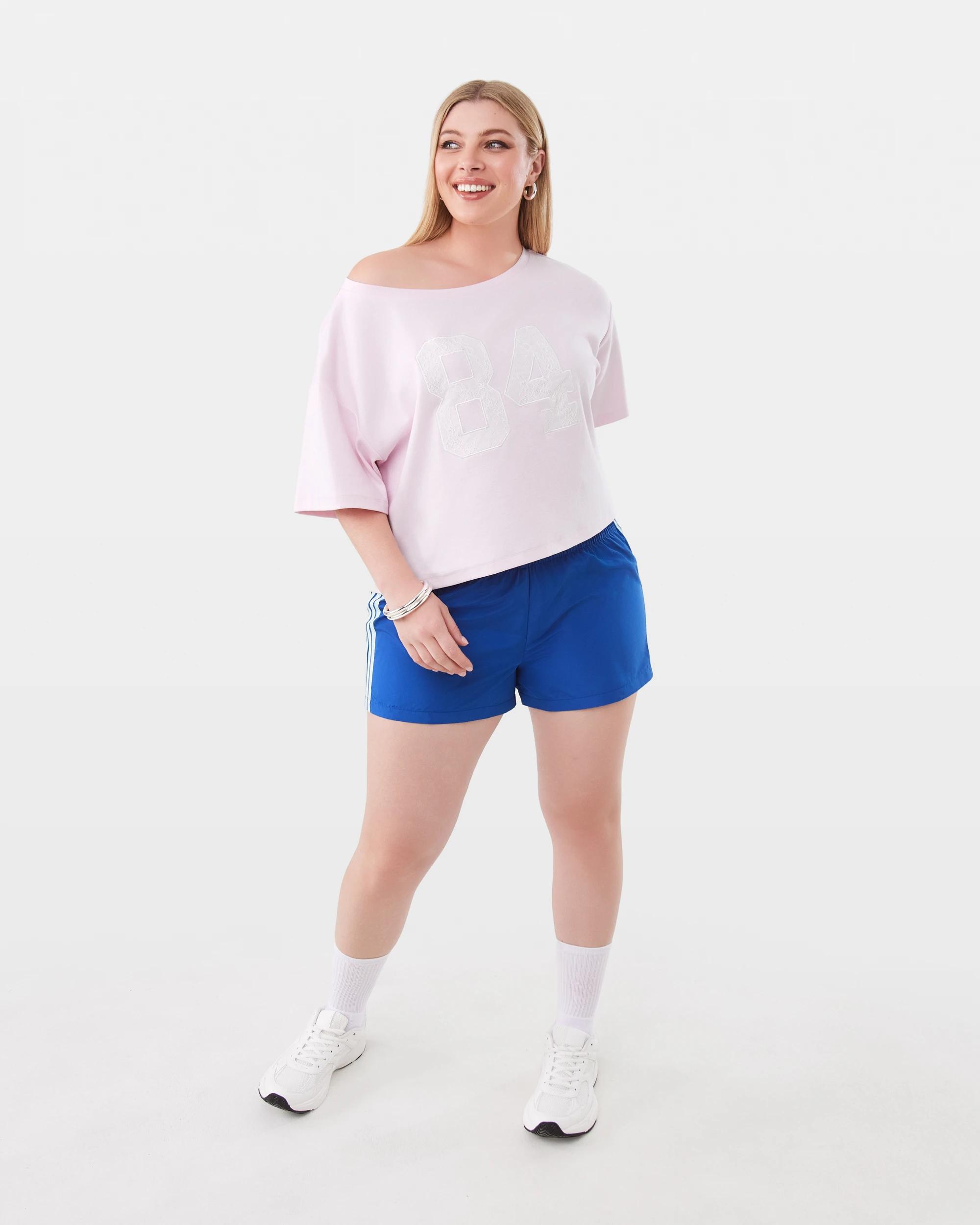 4 Youth Mini Sporty Stripe Shorts Sport Blue, 4 of 9