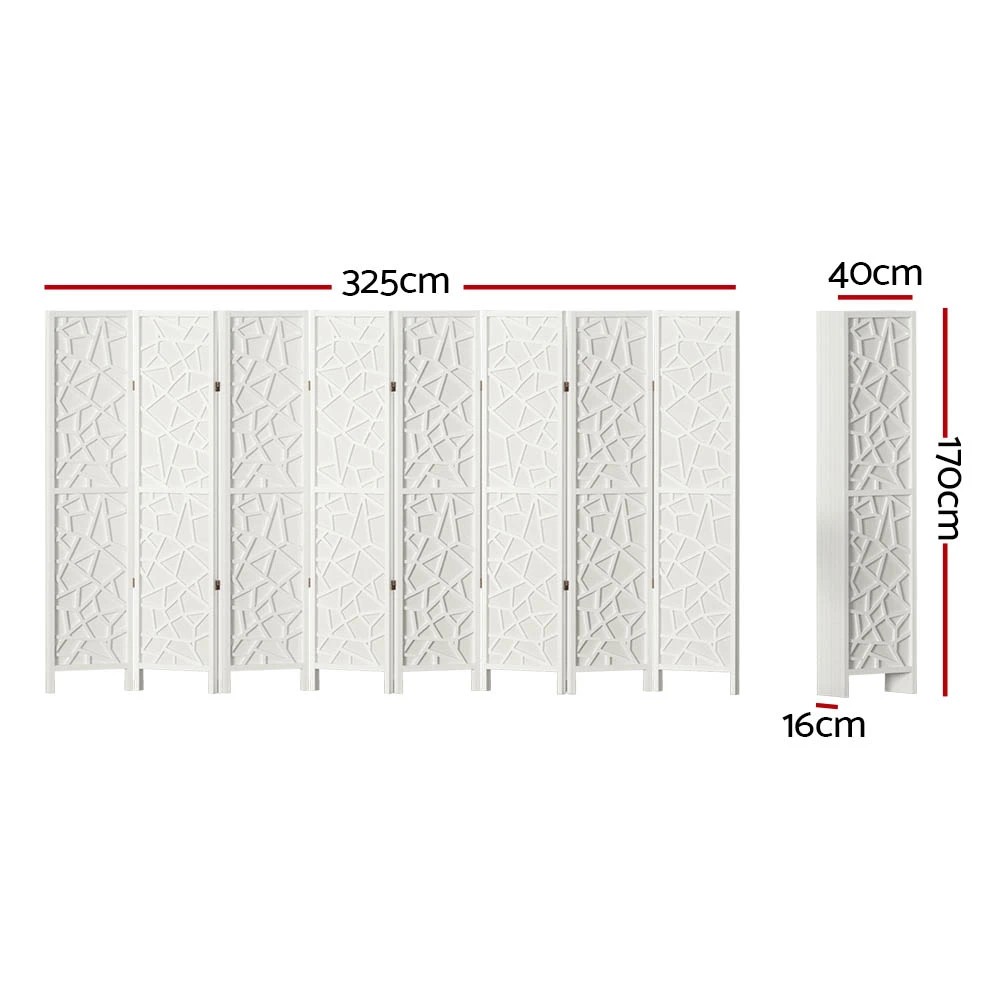 2 Artiss 8 Panel Room Divider Screen 325x170cm Clover - White, 2 of 7