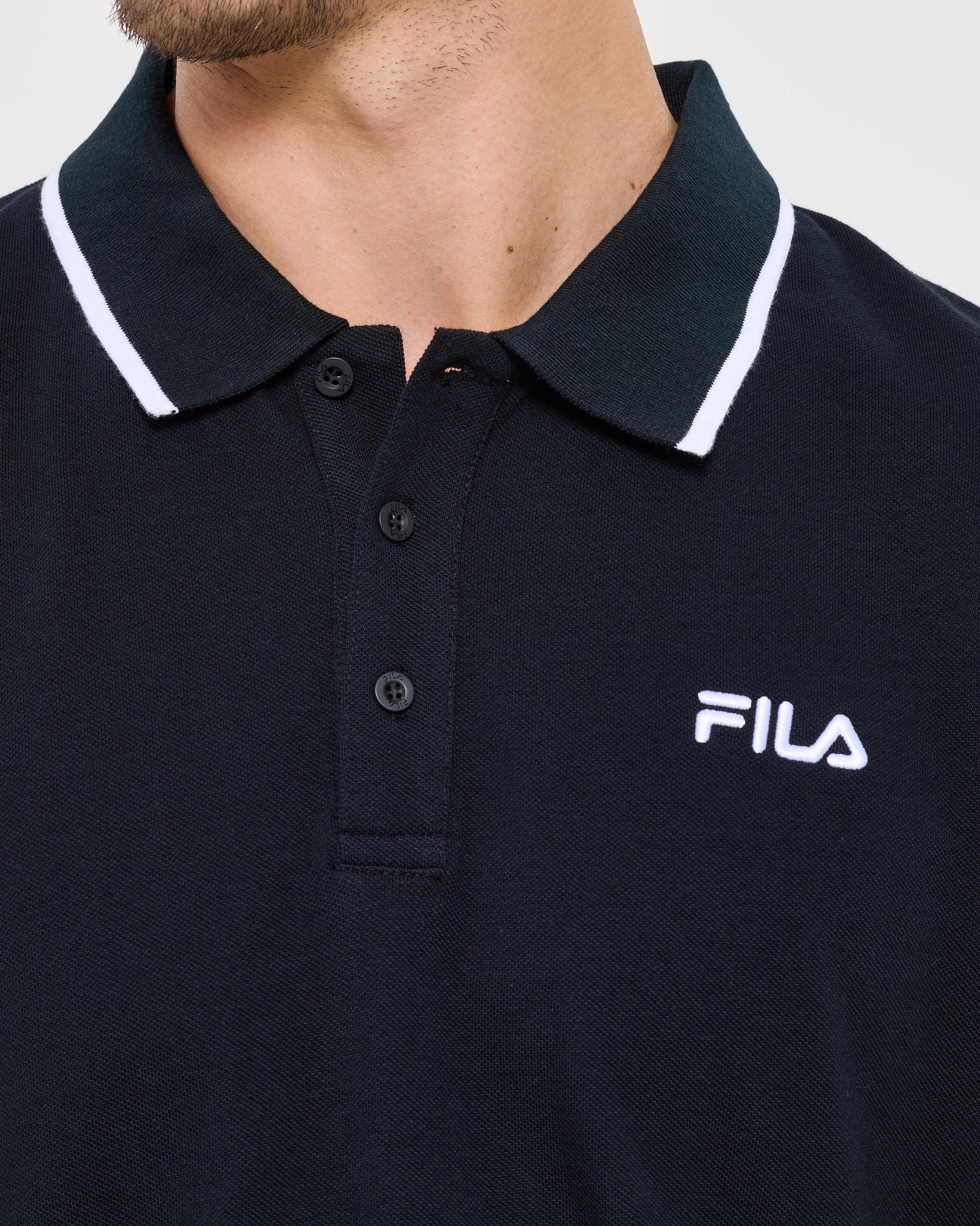 5 Fila Dante Polo Top BLACK, 5 of 6