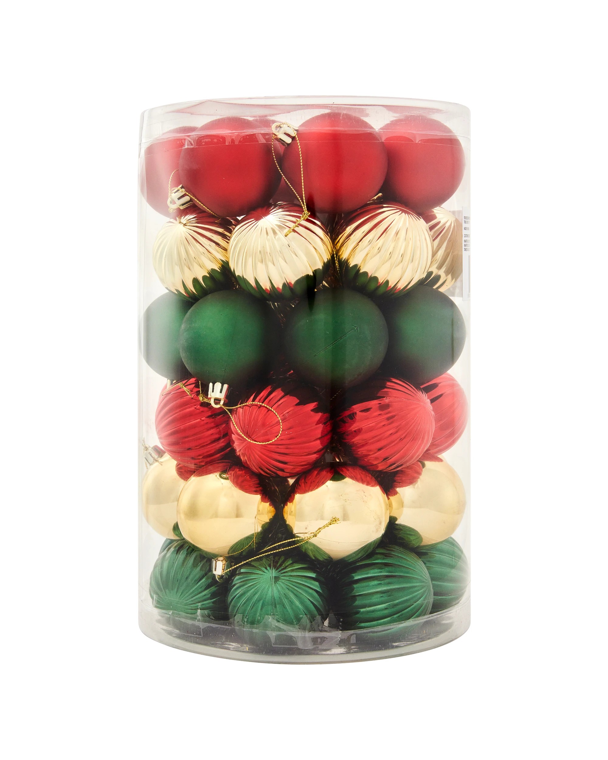 1 47 Pack 6cm Traditional Baubles, 1 of 10