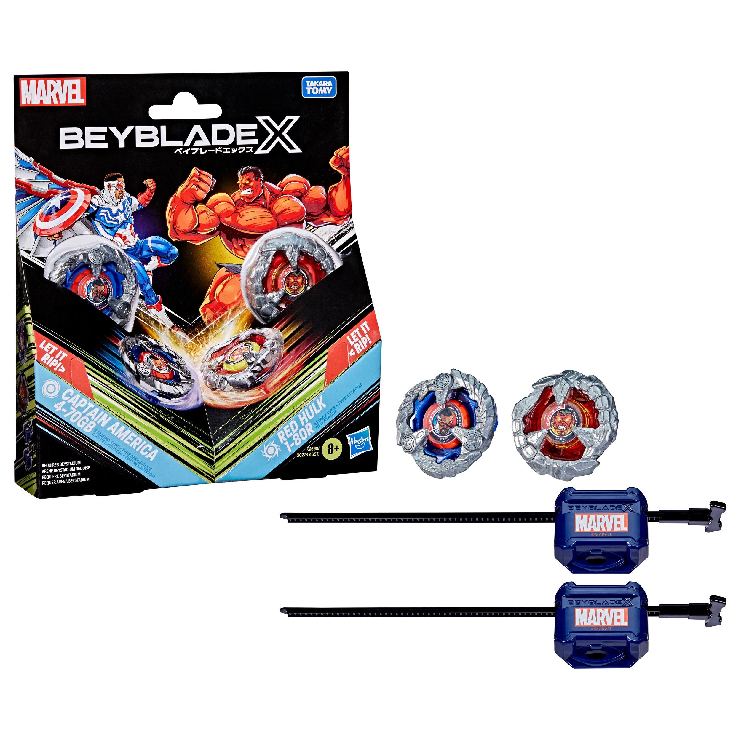 2 Beyblades BBX Marvel Collab Multipack - Assorted - Multi, 2 of 5