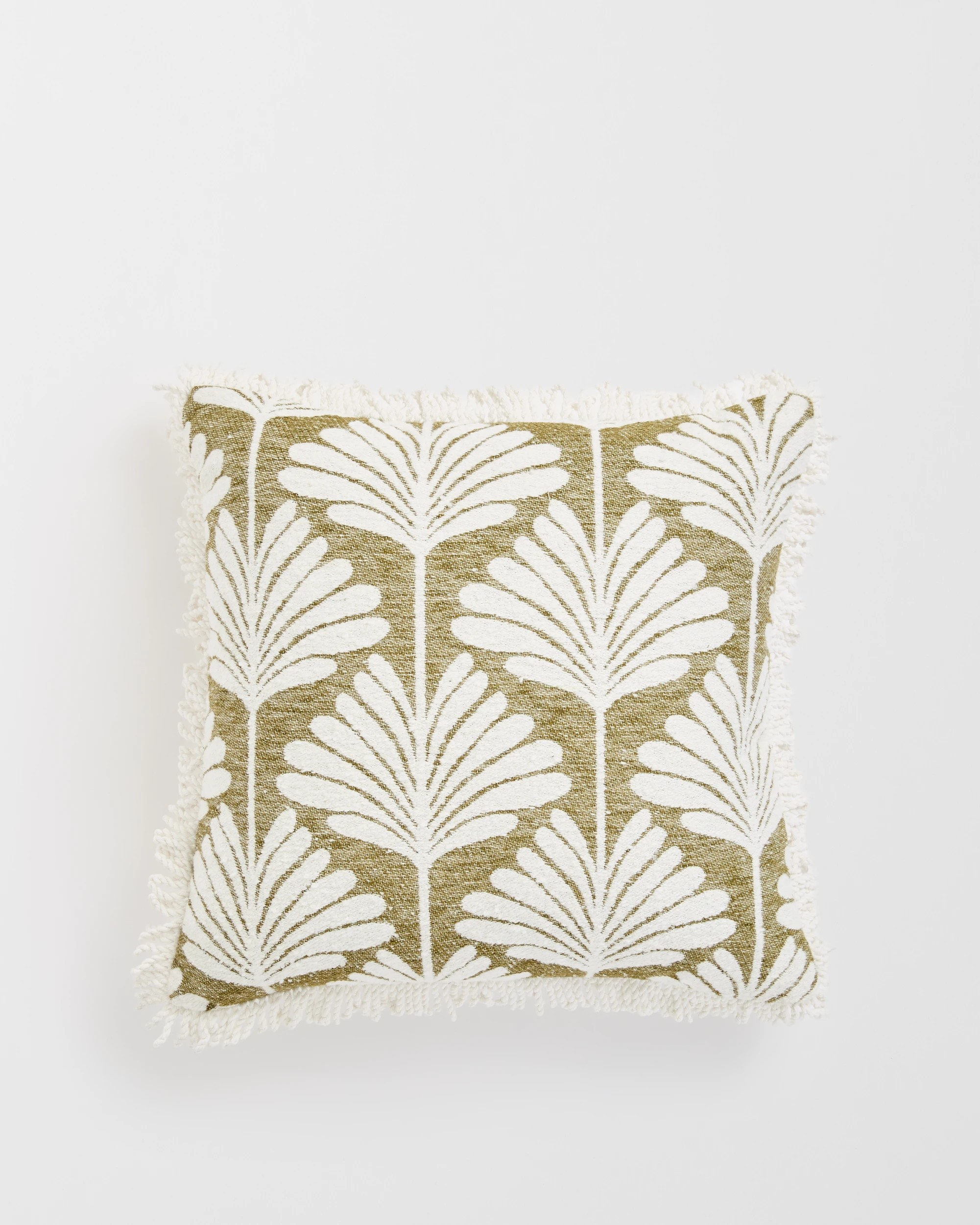 1 Target Chenille Jacquard Cushion - Green, 1 of 2