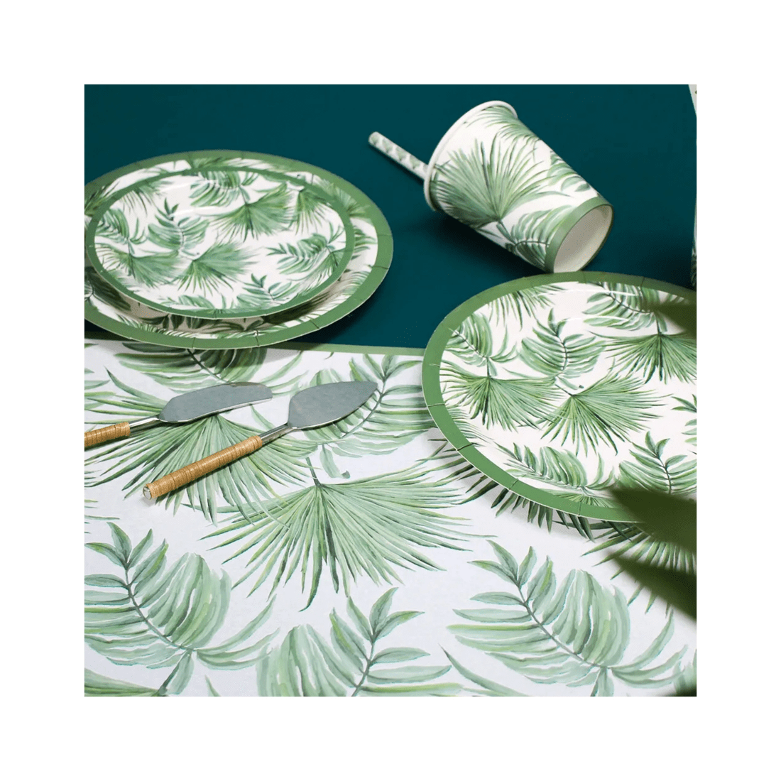 3 Lvd 40pc Paper Napkin Tropic 33cm Square Disposable Napkins For Party Decor And Tableware
 - Green, 3 of 3