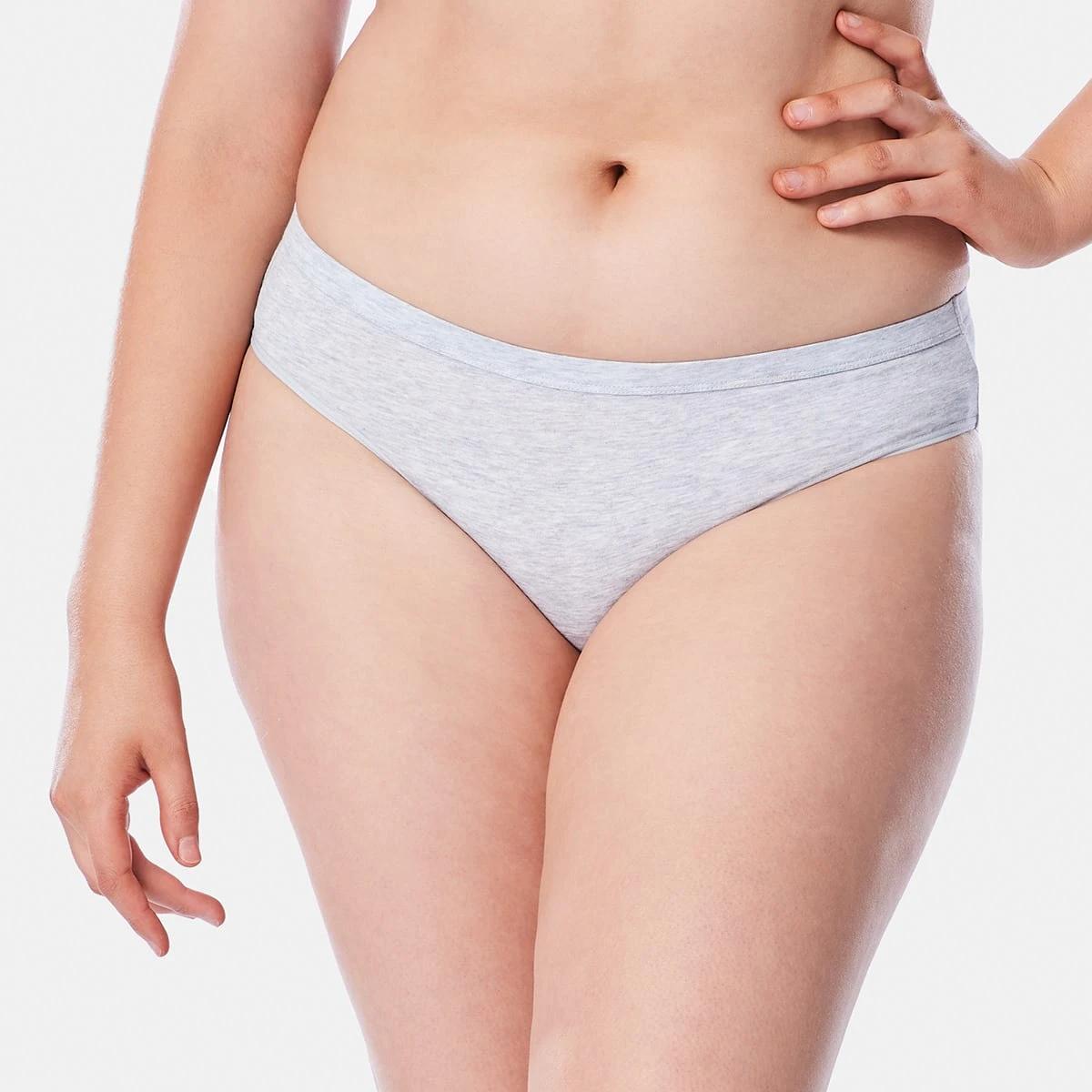 2 Comfort Top Bikini Briefs SILVER MARLE, 2 of 6