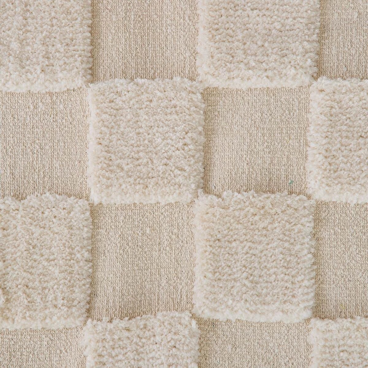 3 Check Rug - Natural, Large - 235cm x 160cm, 3 of 7