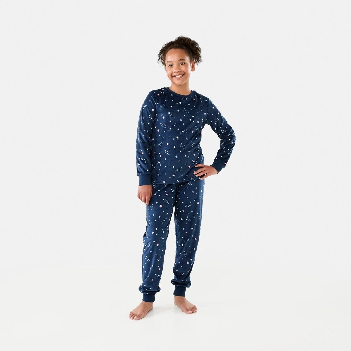 1 Super Soft Pyjama Set Navy Stars, 1 of 9
