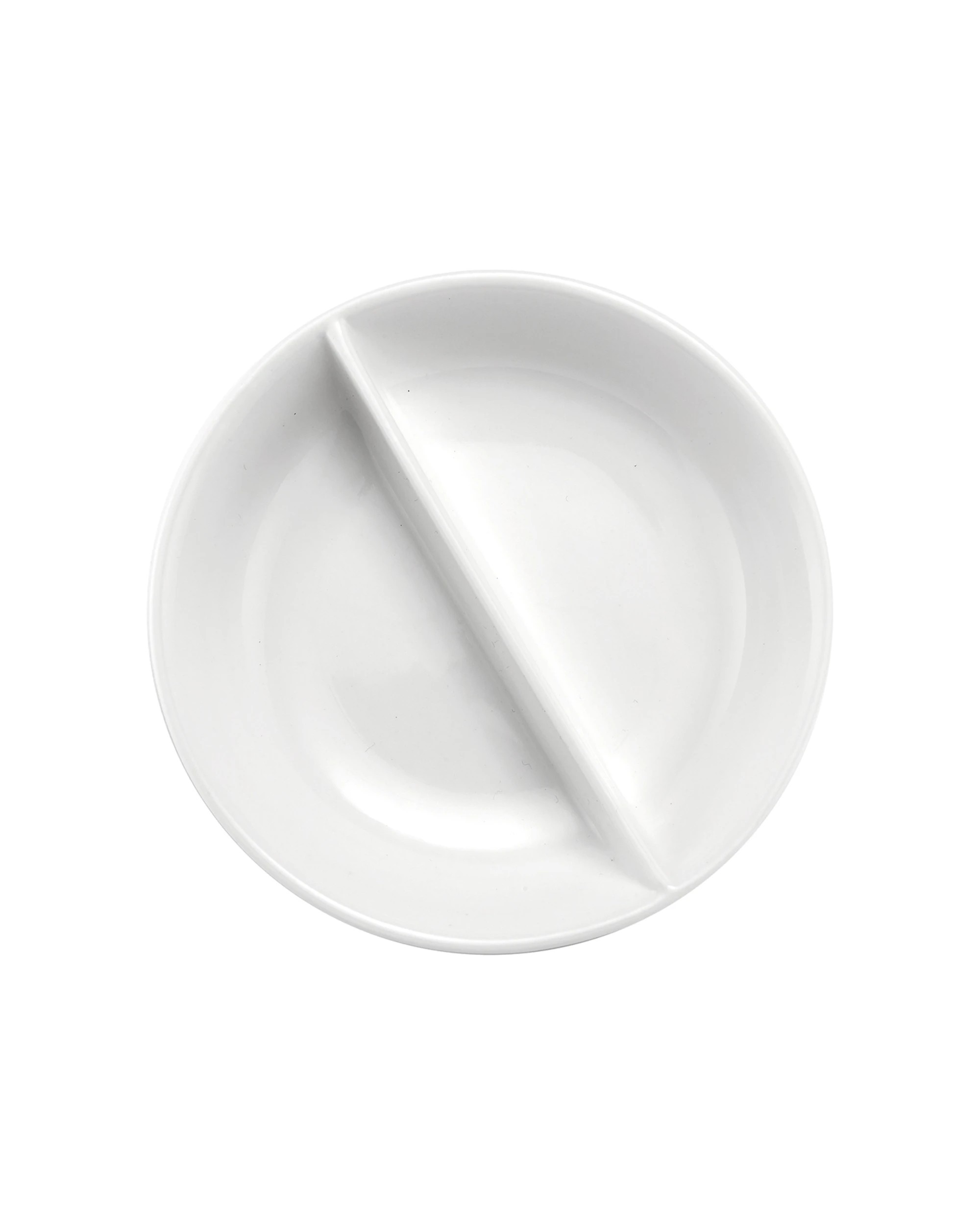 1 Ladelle Alto Serve & Share Porcelain Split Design Bowl 12cm - White, 1 of 1