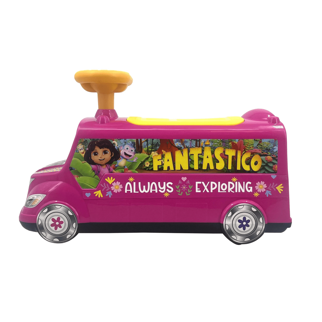 3 Dora The Explorer Exploring Van Foot To Floor Ride-on - Pink, 3 of 5