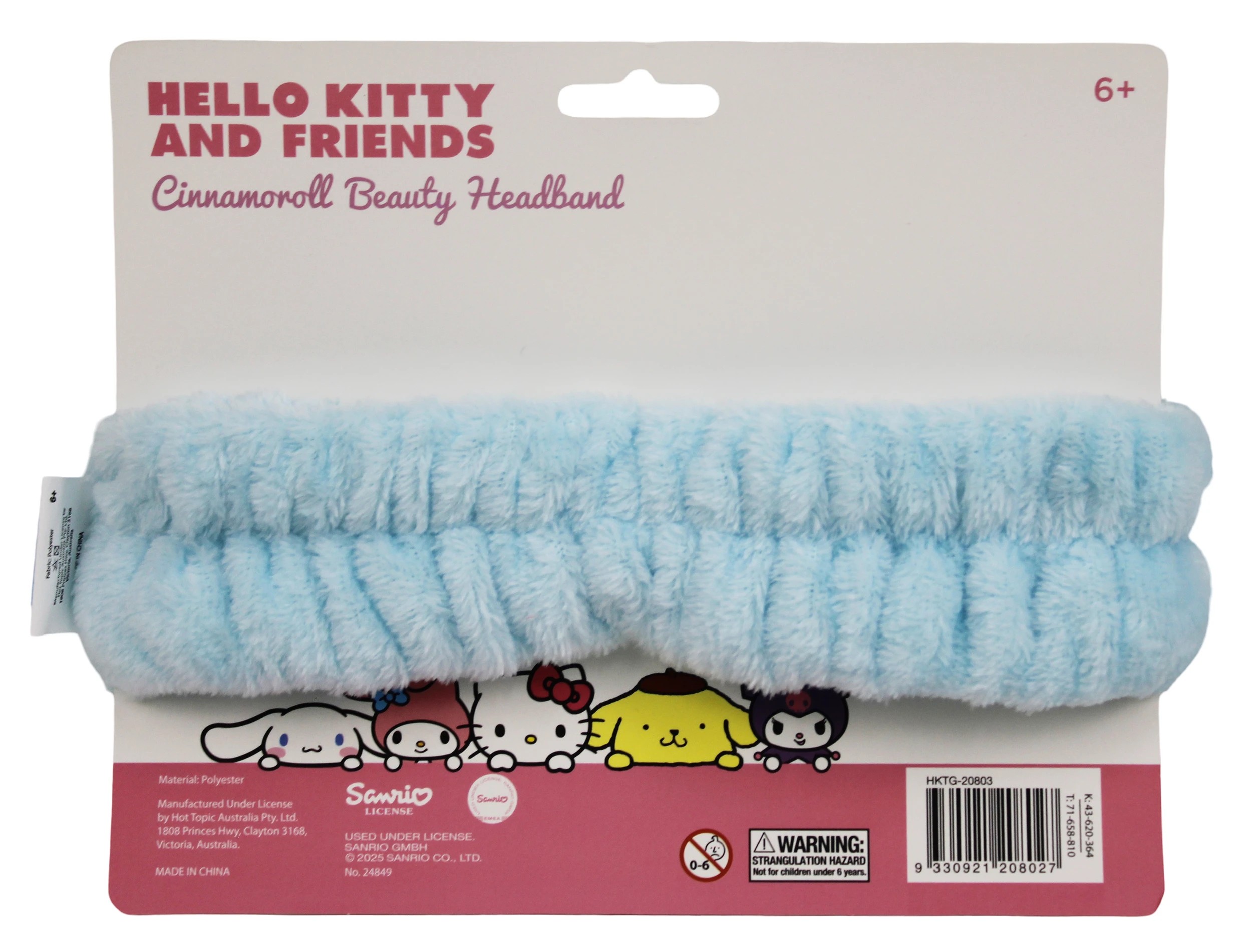 2 Sanrio Hello Kitty and Friends Cinnamoroll Fluffy Beauty Headband - Blue, 2 of 2