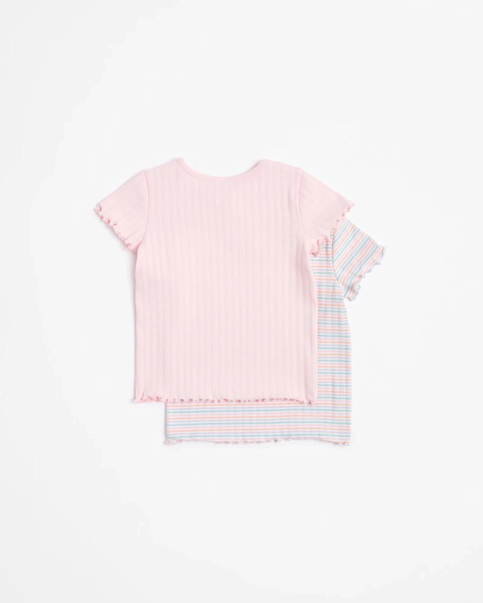 4 Target Baby Baby Organic Cotton Rib T-shirts 2 Pack - Stripe STRIPE, 4 of 4