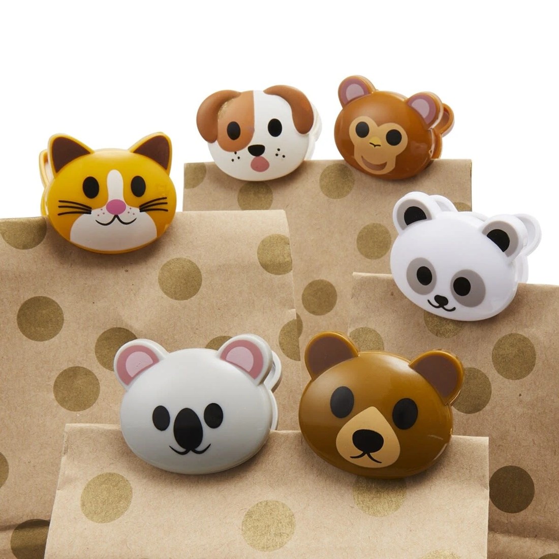 1 6 Pack Animal Bag Clips, 1 of 10