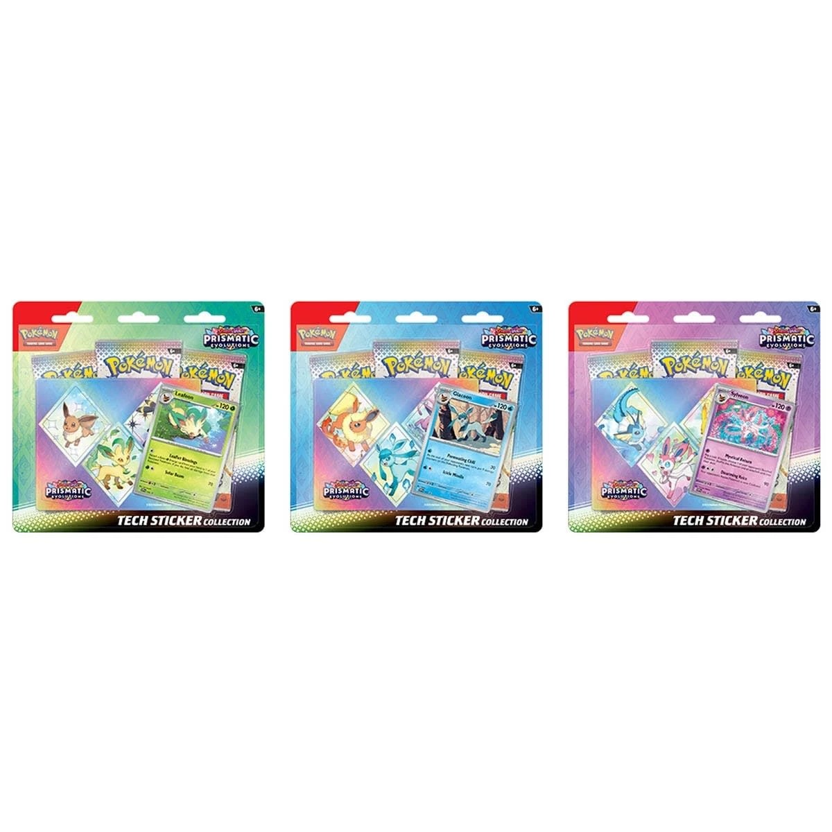 1 Pokemon Trading Card Game: Scarlet and Violet Prismatic Evolution Tech Sticker Collection - Assorted, 1 of 8