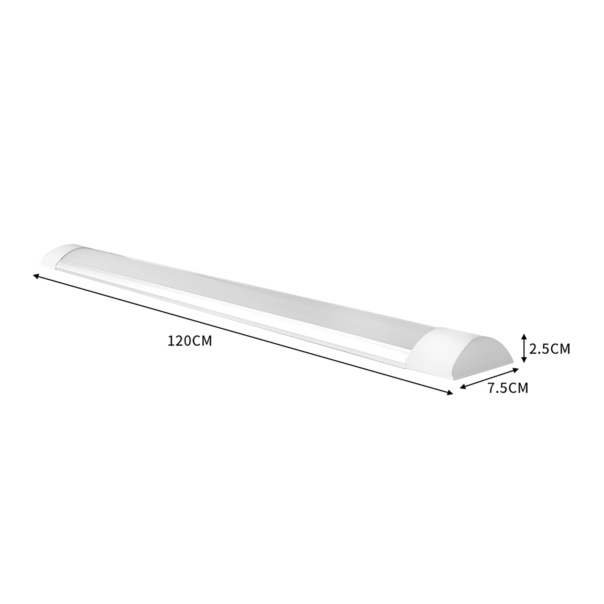 3 Emitto LED Batten Light, 40W Slim Daylight 6500K, 120Cm Moisture Resistant, 3 of 5