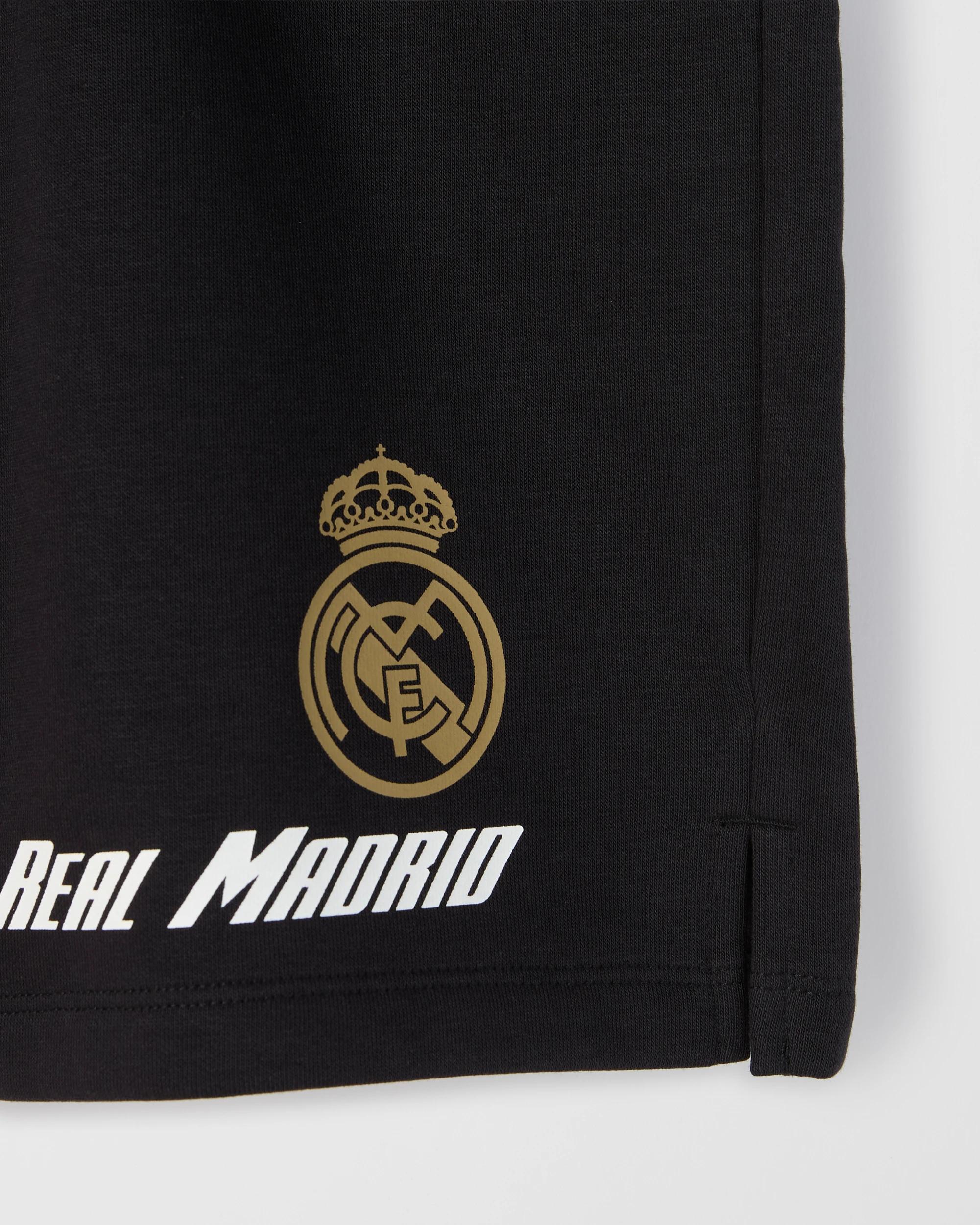2 Real Madrid Australian Cotton Blend Shorts BLACK, 2 of 2